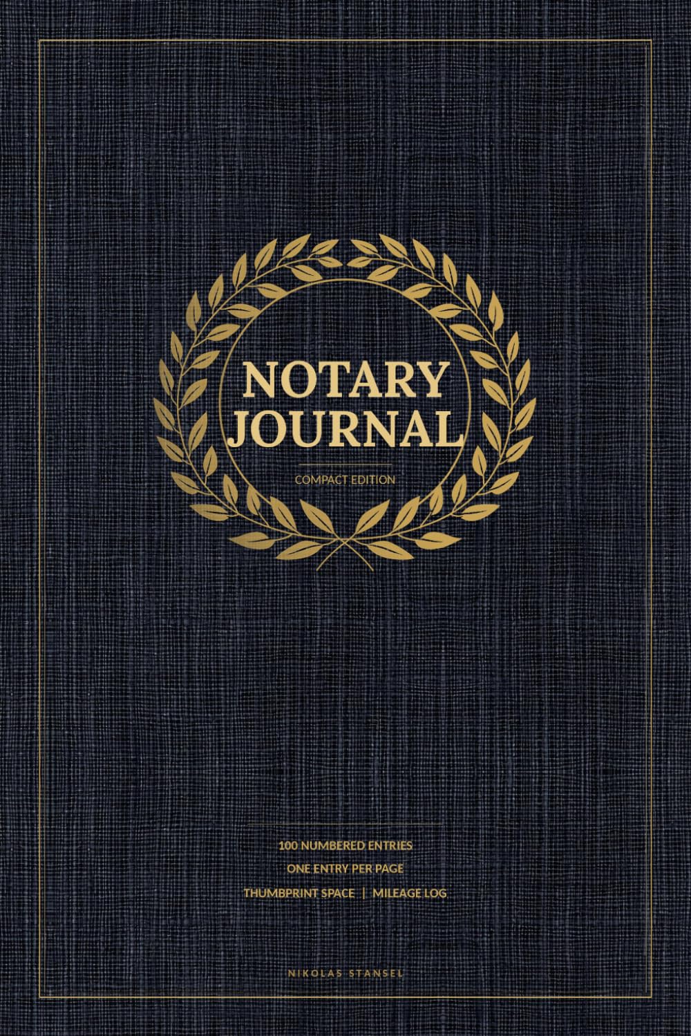 Notary Journal: Compact Notary Public Log Book, One Entry Per Page | 100 Numbered Entries with Thumbprint Space | Fee and Mileage Log for Mobile Notaries baixar o livro de graça