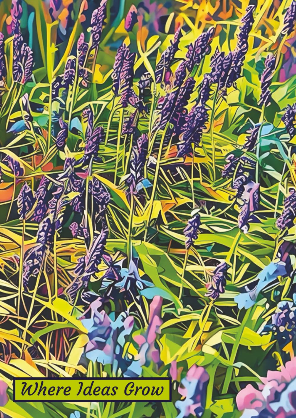 A4 Bluebell Notebook – Where Ideas Grow: 100 Pages | Wide Ruled with Margin | Softcover Paperback Writing Journal baixar livro de graça