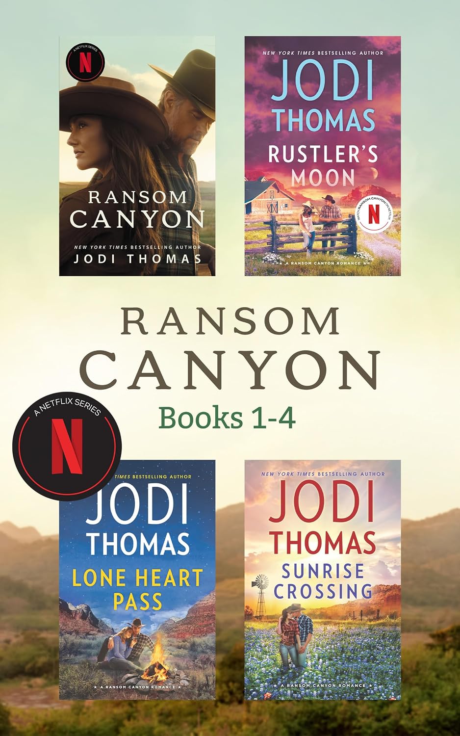 ler totalmente Ransom Canyon Books 1-4: Ransom Canyon (Ransom Canyon) / Rustler's Moon (Ransom Canyon) / Lone Heart Pass (Ransom Canyon) / Sunrise Crossing (Ransom Canyon) (English Edition)