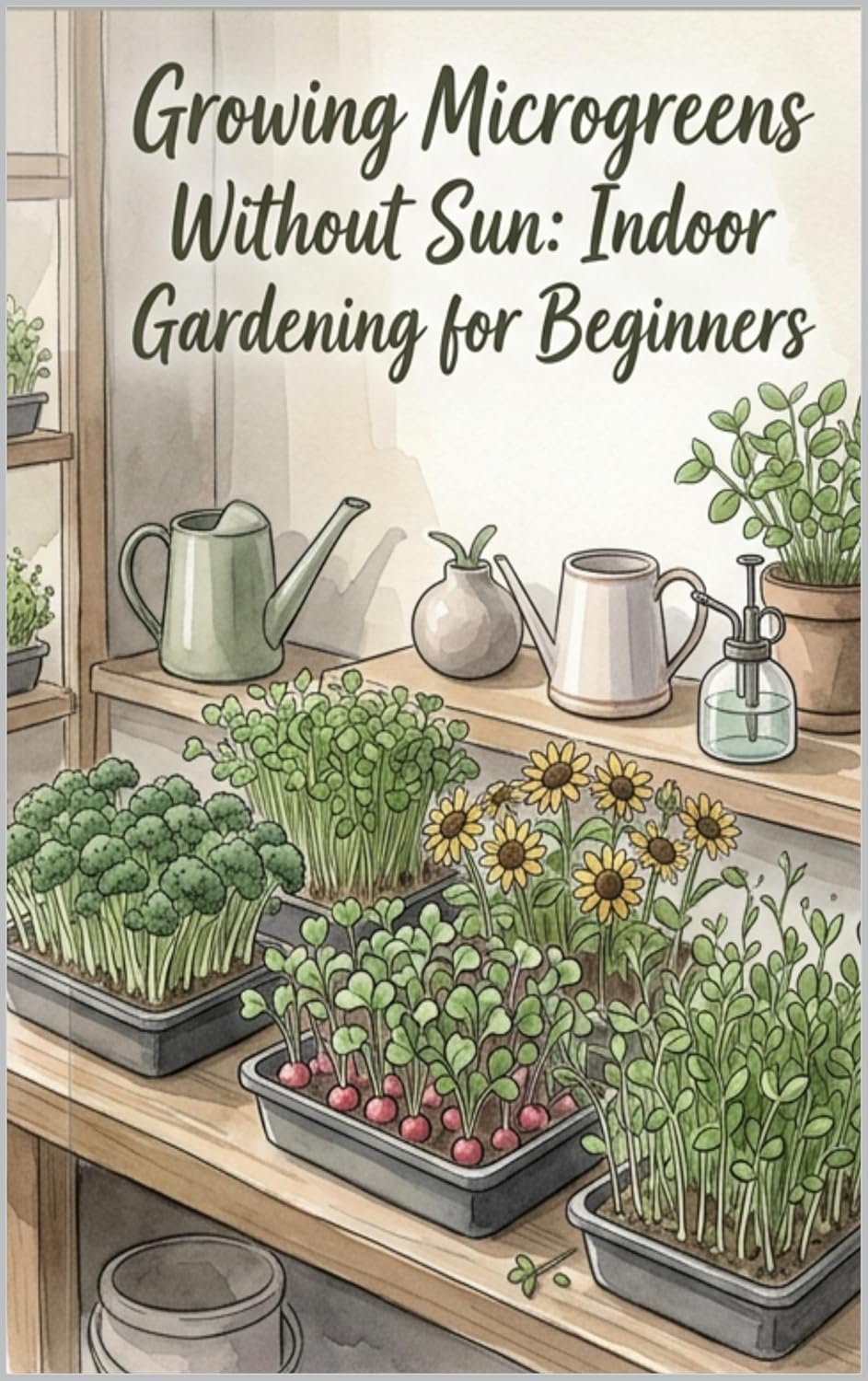 ler totalmente Growing Microgreens Without Sun: Indoor Gardening for Beginners (The Green Garden) (English Edition)