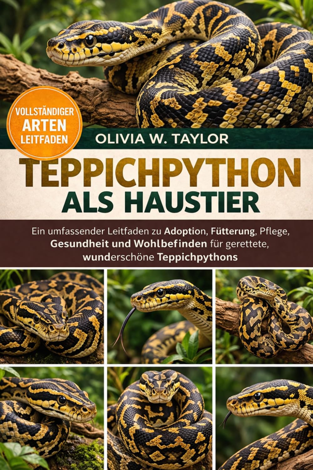 Teppichpython ALS Haustier: Ein umfassender Leitfaden zu Adoption, Fütterung, Pflege, Gesundheit und Wohlbefinden für gerettete, wunderschöne Teppichpythons baixar livro de graça