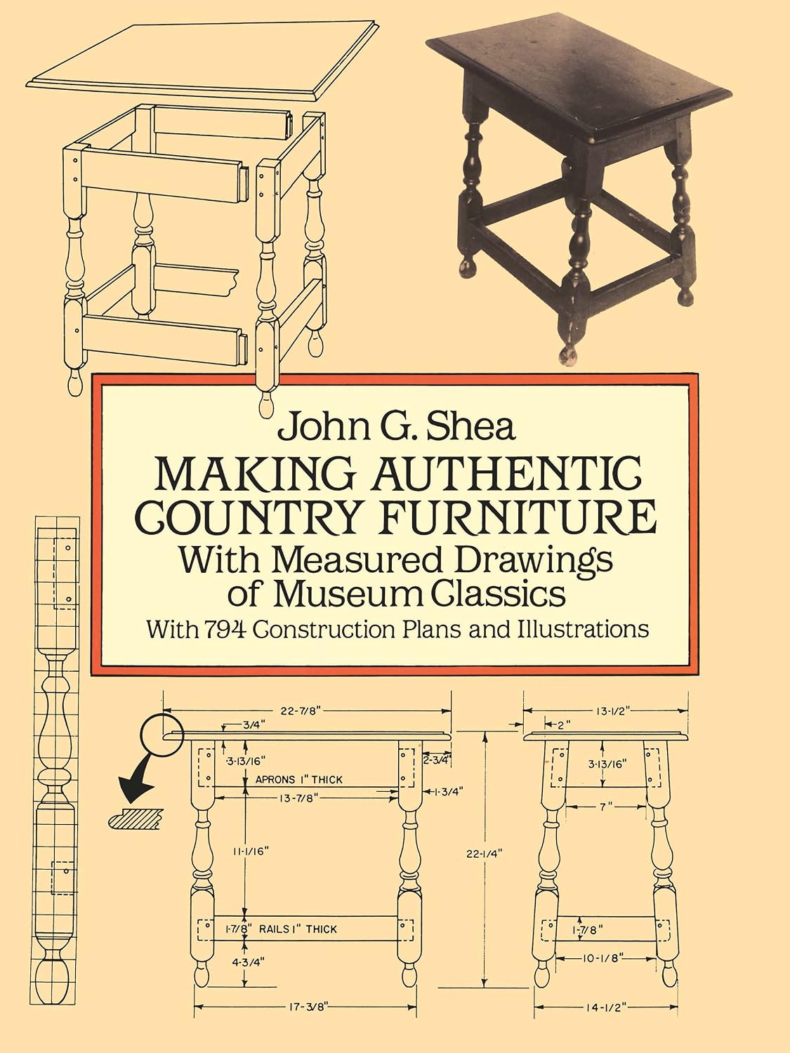 Making Authentic Country Furniture: With Measured Drawings of Museum Classics (Dover Crafts: Woodworking) (English Edition) baixar o livro de graça