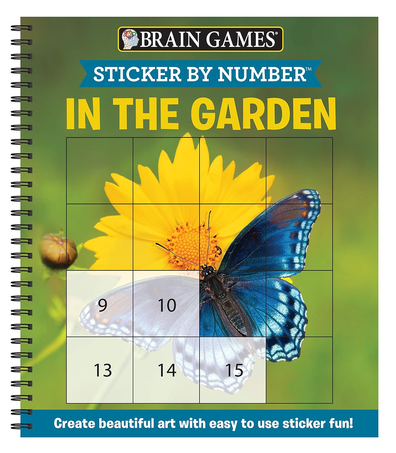 Brain Games - Sticker by Number: In the Garden (Easy - Square Stickers): Create Beautiful Art with Easy to Use Sticker Fun! baixar livro de graça
