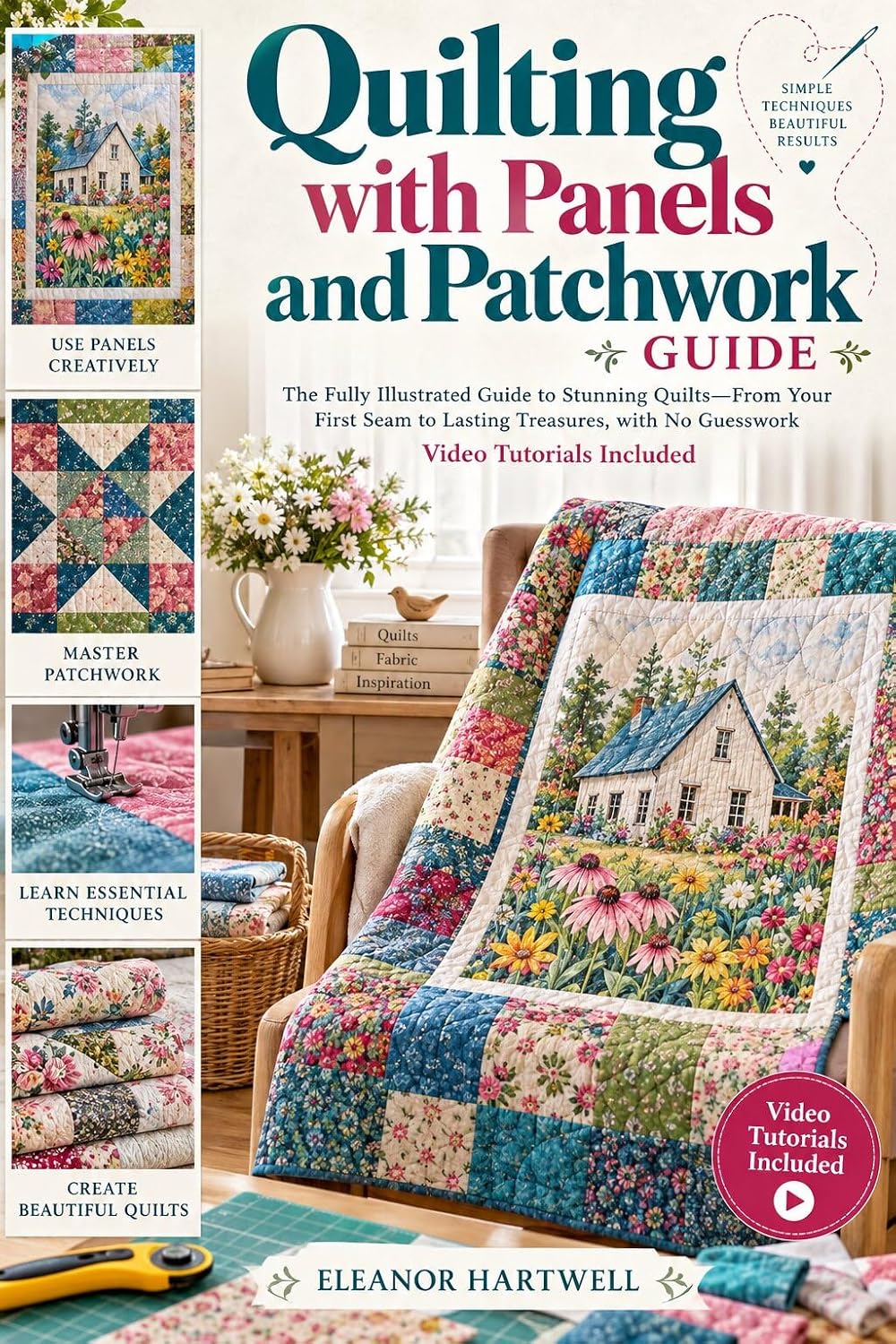 QUILTING WITH PANELS AND PATCHWORK GUIDE: A Step-by-Step Path from Fabric Selection and Accurate Cutting to Borders, Binding, and Confident Finishes — Video Tutorials Included (English Edition) baixar o livro de graça