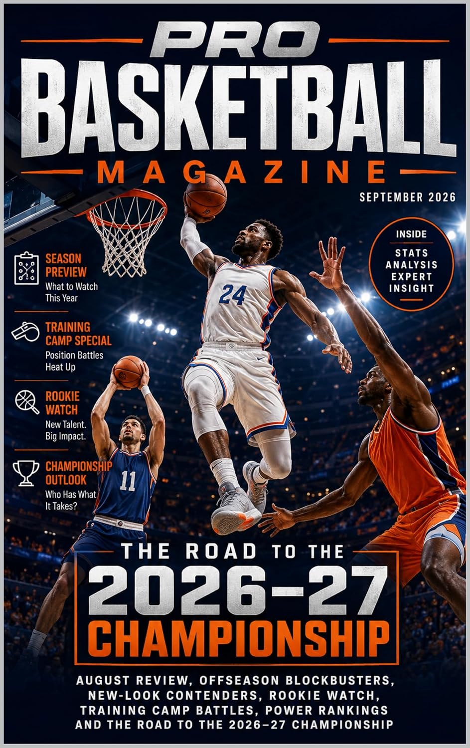 PRO BASKETBALL MAGAZINE SEPTEMBER 2026: AUGUST REVIEW, OFFSEASON BLOCKBUSTERS, NEW-LOOK CONTENDERS, ROOKIE WATCH, TRAINING CAMP BATTLES, POWER RANKINGS AND (English Edition) baixar o livro de graça