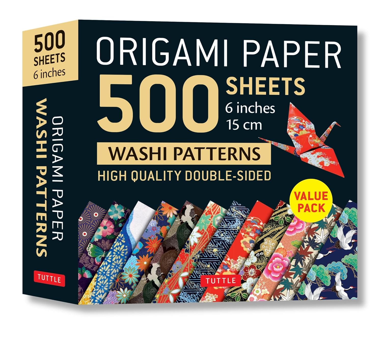 ler totalmente Origami Paper 500 Sheets Japanese Washi Patterns 6" (15 CM): Tuttle Origami Paper: High-Quality Double-Sided Origami Sheets Printed with 12 Different... (Instructions for 6 Projects Included)