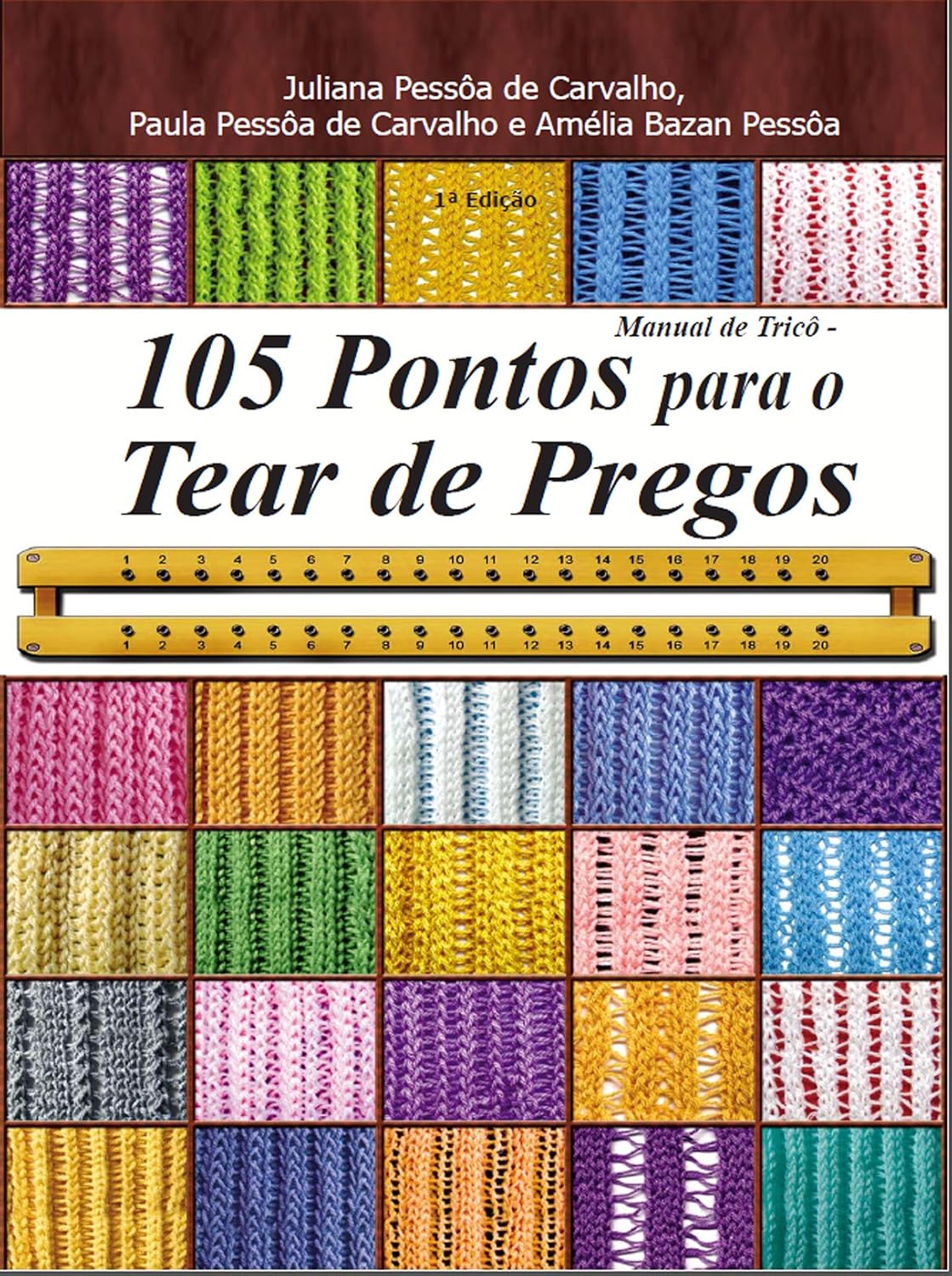 ler totalmente Manual de tricô: 105 pontos para o tear de pregos