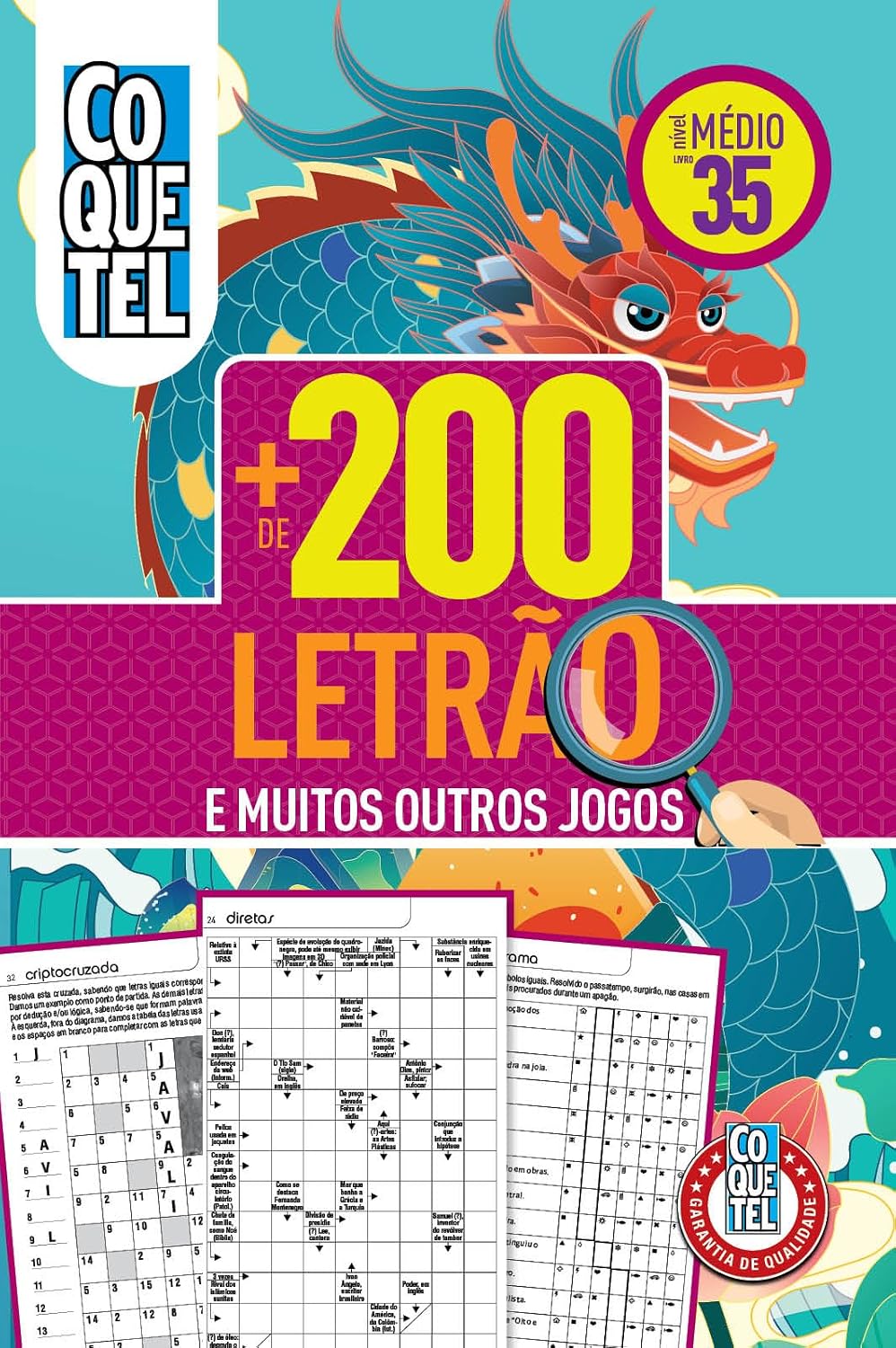 Livro Coquetel + 200 Letrão 35: Nível Médio