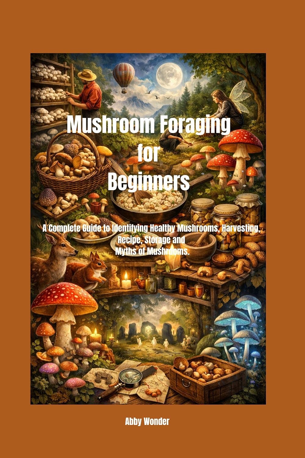 ler totalmente Mushroom Foraging for Beginners: A Complete Guide to Identifying Healthy Mushrooms, Harvesting, Recipe, Storage and Myths of Mushrooms. (English Edition)