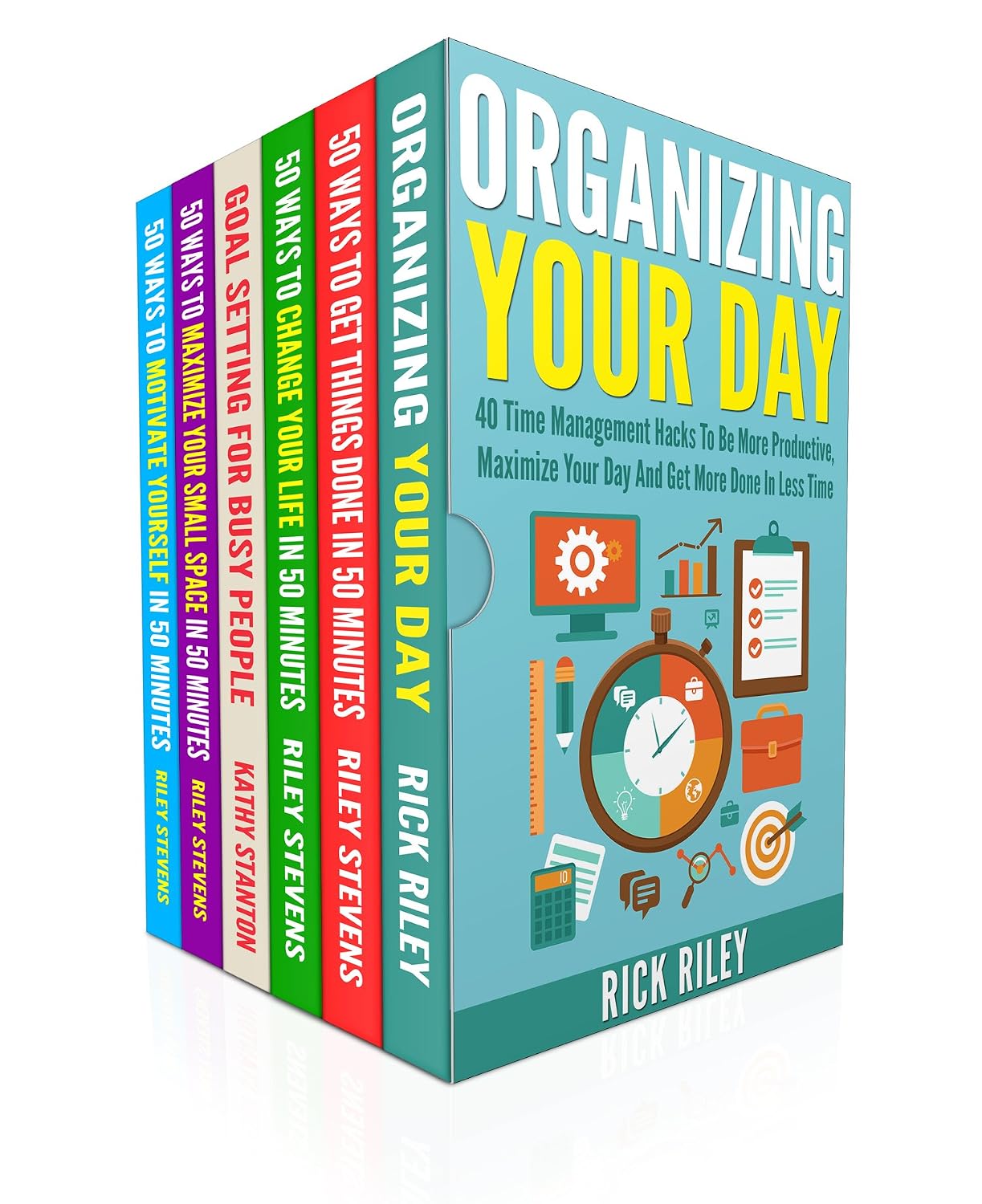 capítulo por capítulo baixar Organize Your Day And Increase Productivity Box Set (6 in 1): Learn Over 200 Ways To Motivate Yourself And Accomplish Your Goals (Time Management, Getting Things Done Quickly) (English Edition)