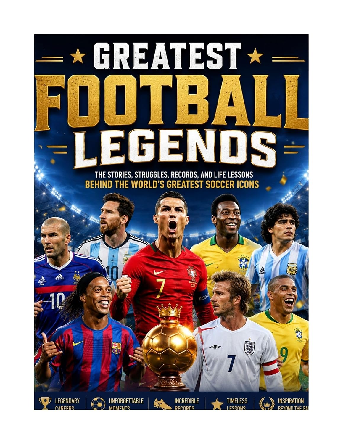 Greatest Football Legends: The Stories, Struggles, Records, and Life Lessons Behind the World’s Greatest Soccer Icons (English Edition)