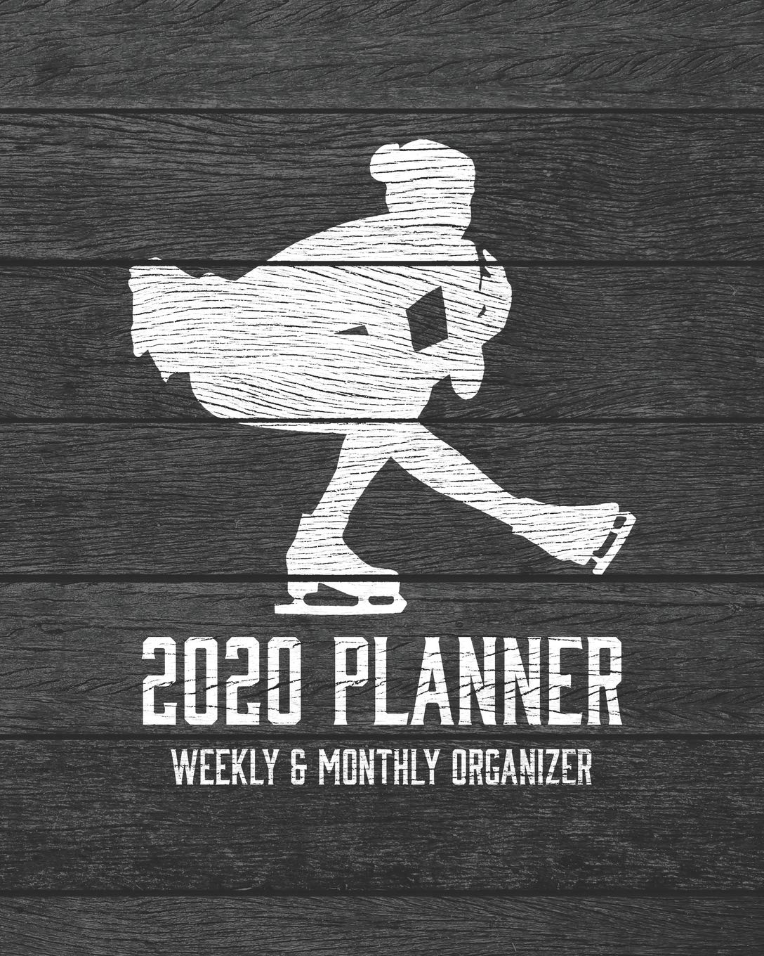 2020 Planner Weekly and Monthly Organizer: Ice and Figure Skating Dark Wood Vintage Rustic Theme - Calendar Views with 130 Inspirational Quotes - Jan 1st 2020 to Dec 30th 2020 - Holidays Included baixar livro de graça