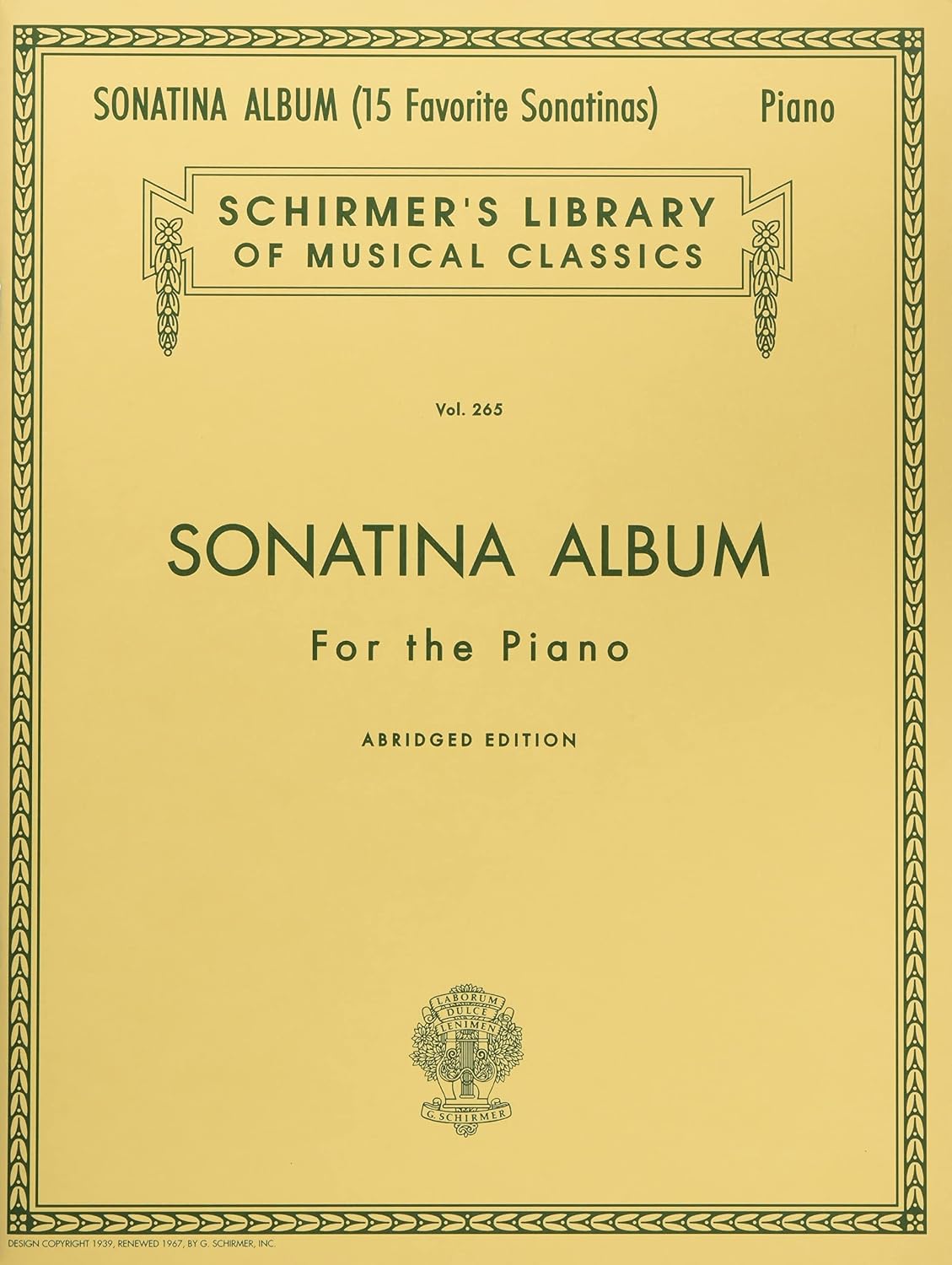 ler totalmente Sonatina Album: Schirmer Library of Classics Volume 265 Piano Solo