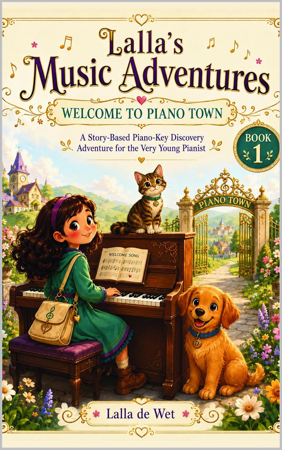 ler totalmente Lalla's Music Adventures: Welcome to Piano Town: A Story-Based Piano-Key Discovery Adventure for the Very Young Pianist (English Edition)