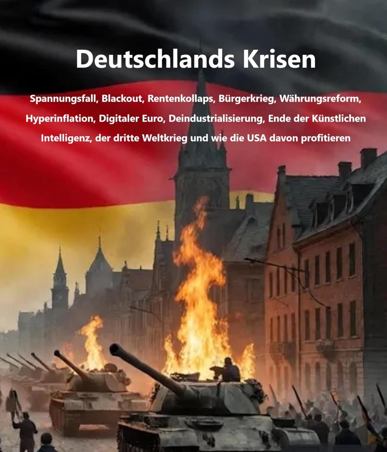 ler totalmente Deutschlands Krisen - Spannungsfall, Blackout, Rentenkollaps, Bürgerkrieg, Währungsreform, Hyperinflation, Digitaler Euro, Deindustrialisierung, Ende der... die USA davon profitieren (German Edition)
