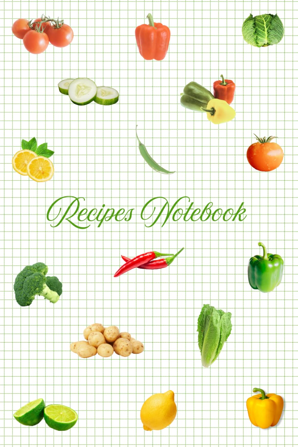 capítulo por capítulo baixar Green Simple Recipes Notebook: Fully-colored 6 x 9 inches with 120 lines grid pages