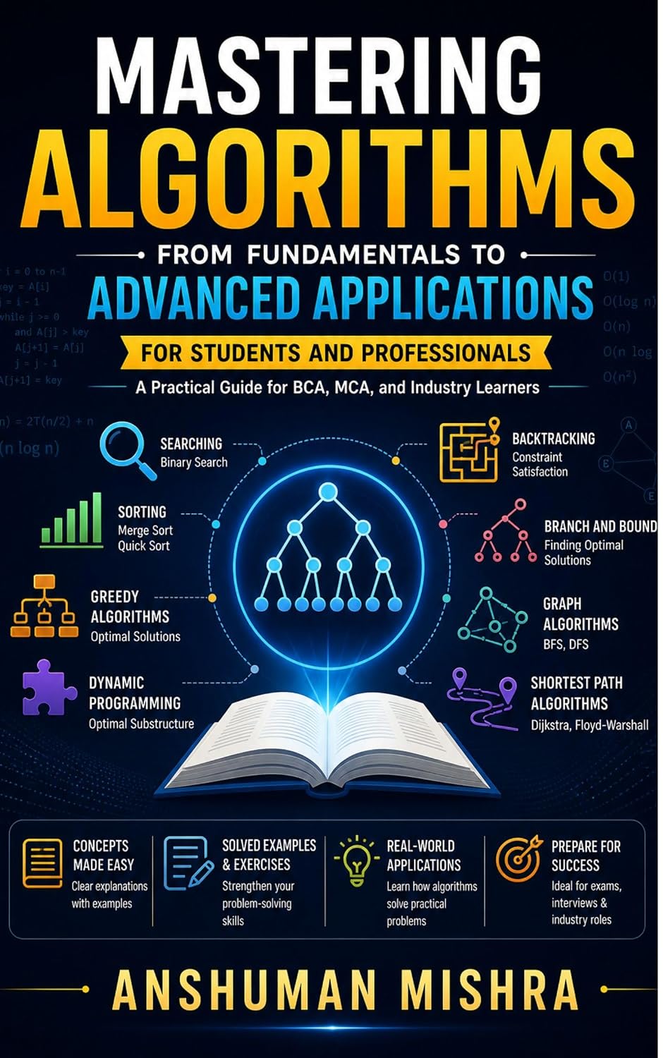 Mastering algorithms from fundamental to advanced applications: For students and professionals (Computer Science core theory) (English Edition)