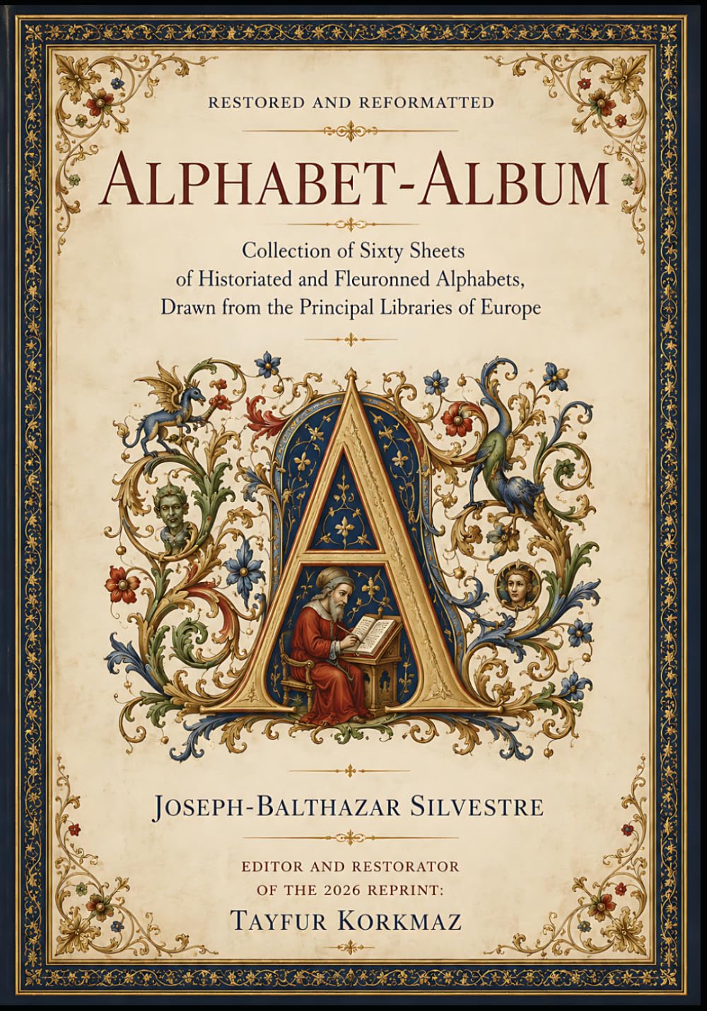 ler totalmente Restored and Reformatted - Alphabet-Album; Collection of Sixty Sheets of Historiated and Fleuronned Alphabets, Drawn from the Principal Libraries of Europe