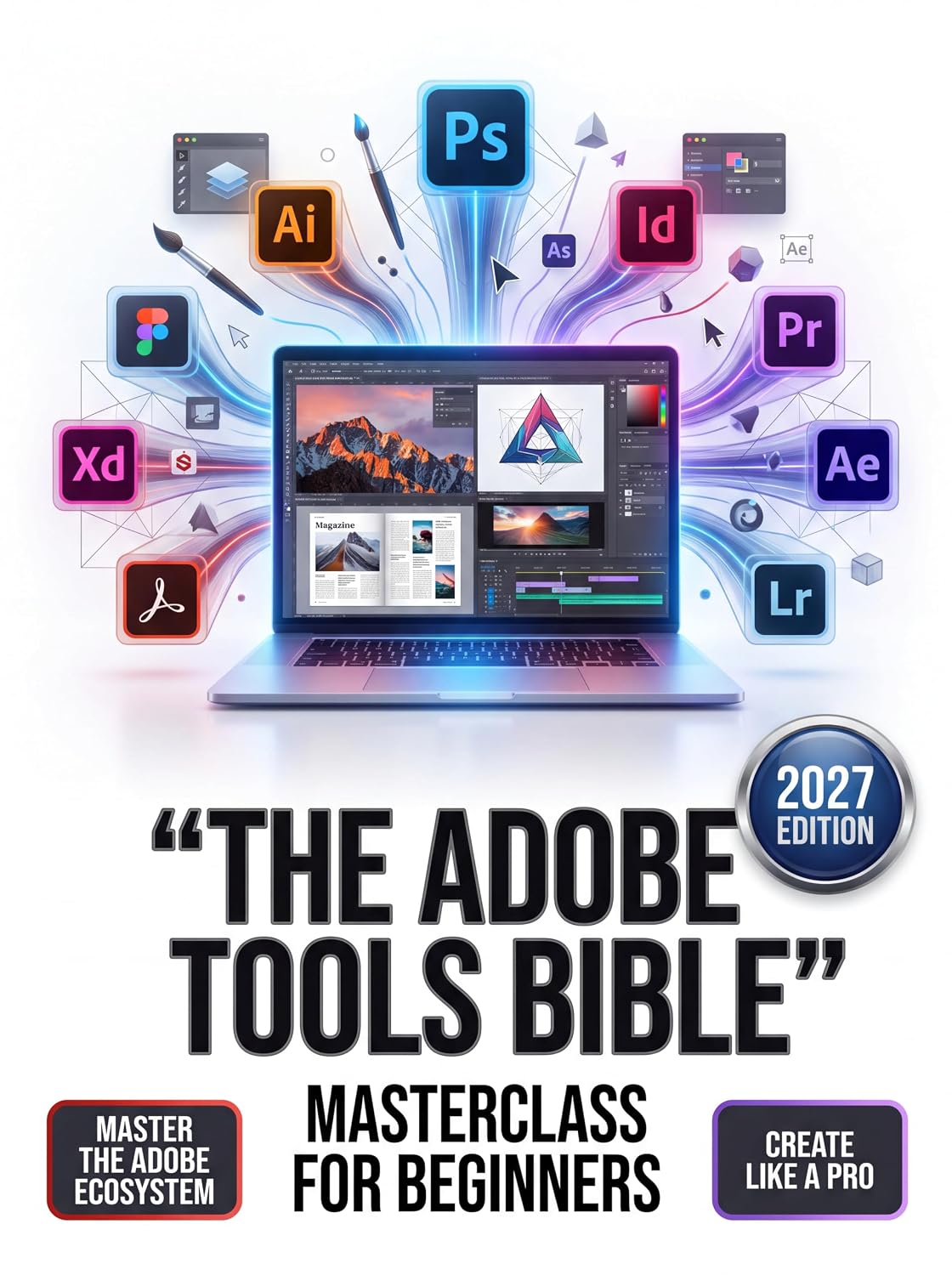 ler totalmente The Adobe Tools Bible Masterclass for Beginners: The Definitive Step-by-Step Guide to Mastering Digital Design, Photography, and Video Editing—Comprehensive... Workflows for Photoshop (English Edition)