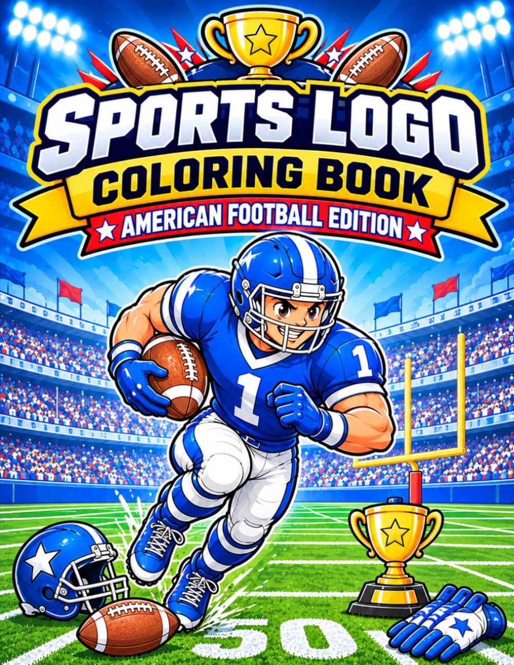 capítulo por capítulo baixar Sports Logo Coloring Book: American Football Edition: Logos & Mascot - For Football Fans, Kids and Adults.