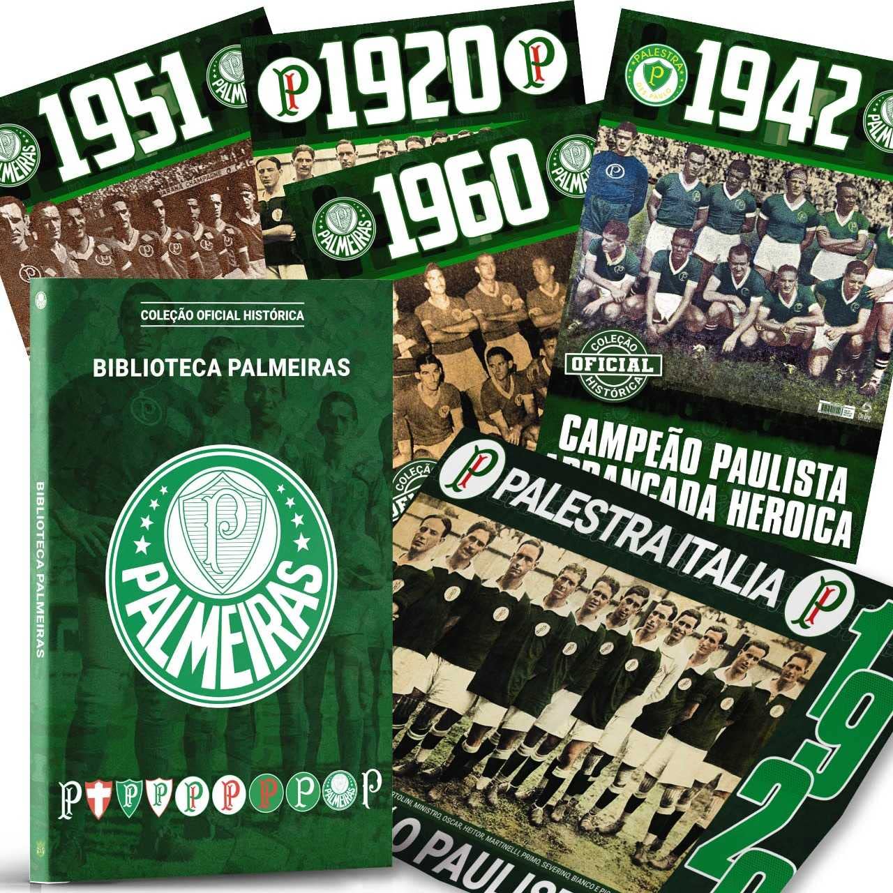 Palmeiras Coleção Oficial Histórica - 4 primeiros pôsteres + Box personalizado