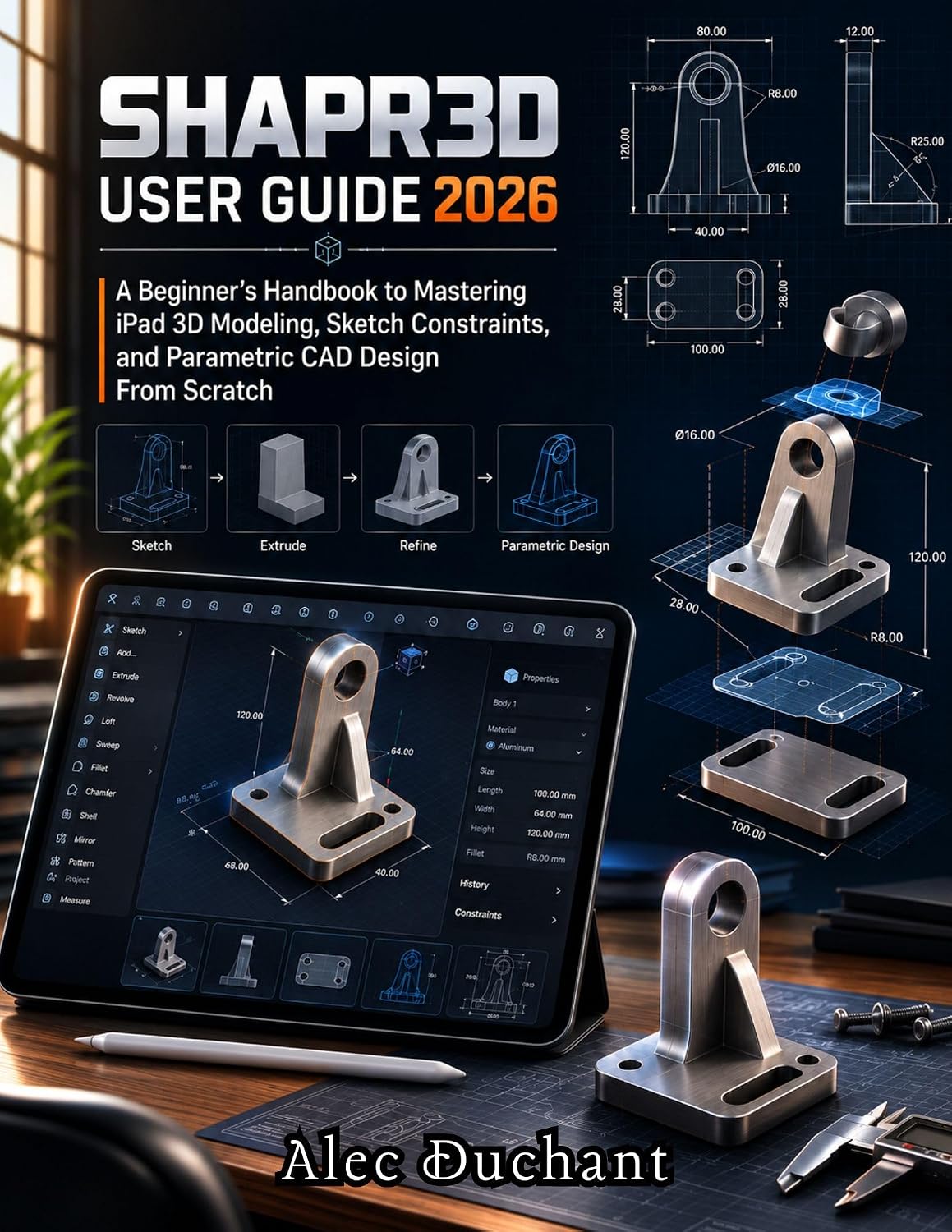 Shapr3D User Guide 2026: A Beginner's Handbook to Mastering iPad 3D Modeling, Sketch Constraints, And Parametric CAD Design From Scratch (English Edition) baixar o livro de graça