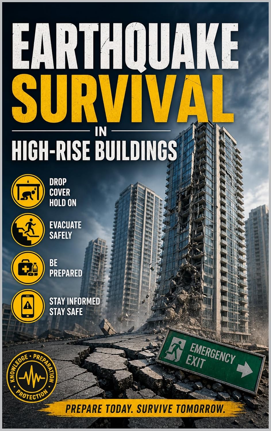 Earthquake Survival in High-Rise Buildings: Emergency Safety and Evacuation Guide for Apartment and Condo Residents (English Edition)