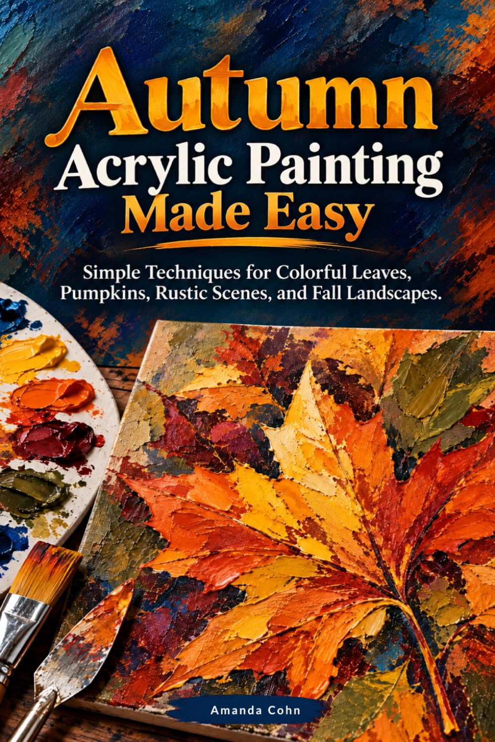 ler totalmente Autumn Acrylic Painting Made Easy: Simple Techniques for Colorful Leaves, Pumpkins, Rustic Scenes, and Fall Landscapes (Creative Acrylic)