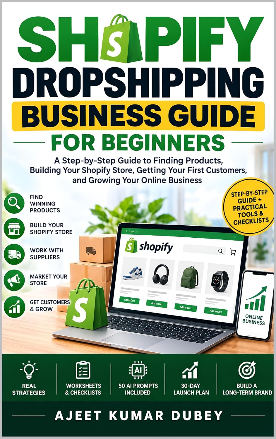 Shopify Dropshipping Business Guide for Beginners: A Step-by-Step Guide to Finding Products, Building Your Shopify Store, Getting Your First Customers,... Your Online Business (English Edition) baixar o livro de graça