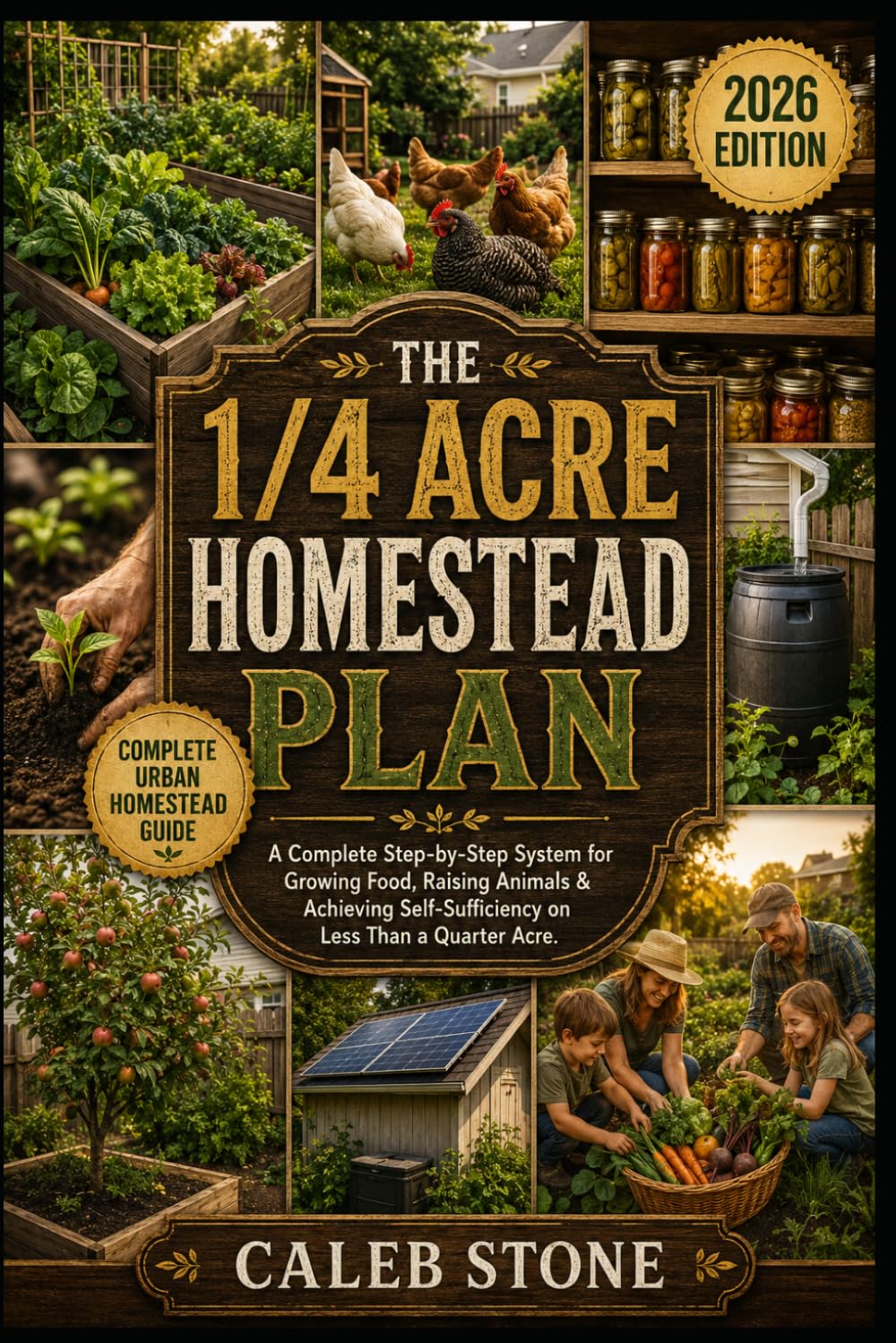 The 1/4 Acre Homestead Plan: A Complete Step-by-Step System for Growing Food, Raising Animals, and Achieving Self-Sufficiency on Less Than a Quarter Acre