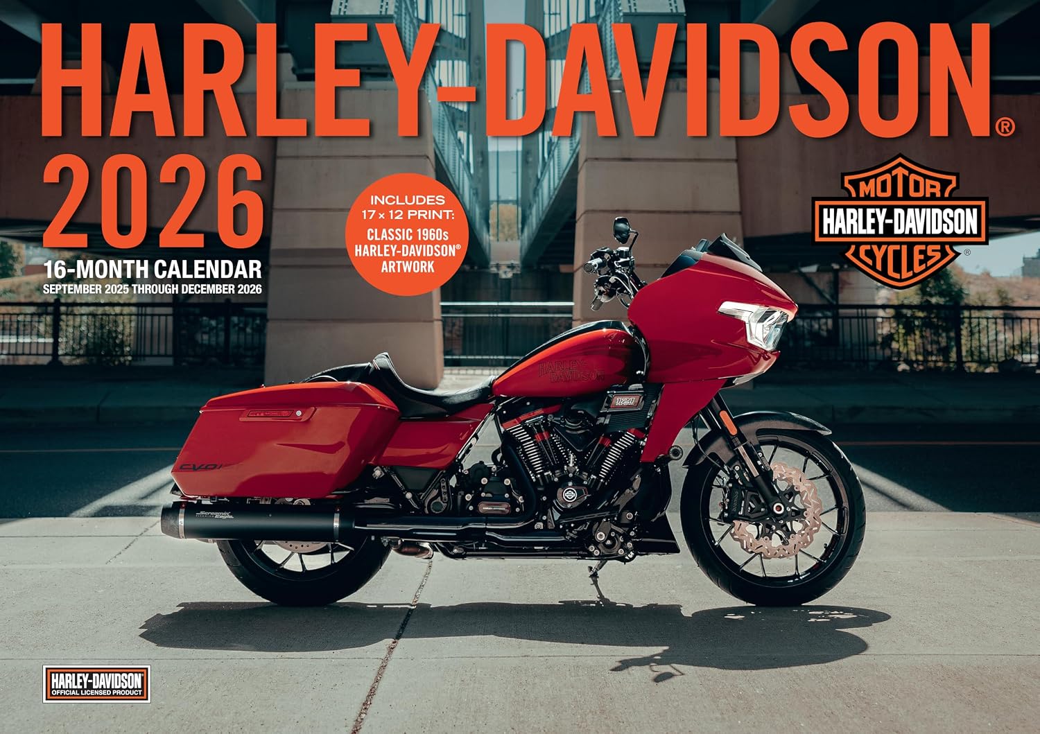 Harley-Davidson 2026 17x12: 16-Month Calendar--September 2025 Through December 2026 baixar o livro de graça