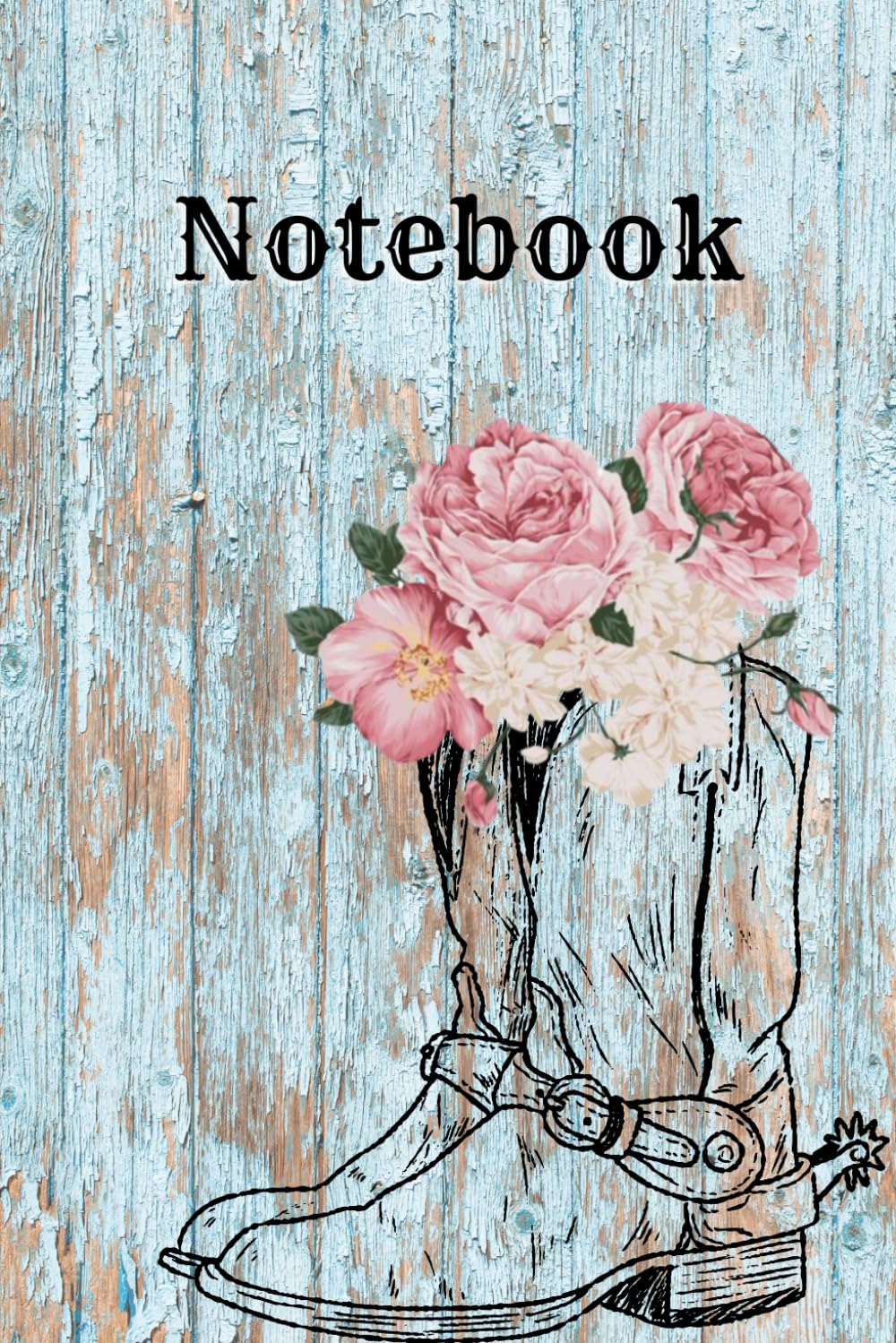ler totalmente Boots and Flowers: Rustic Notebook