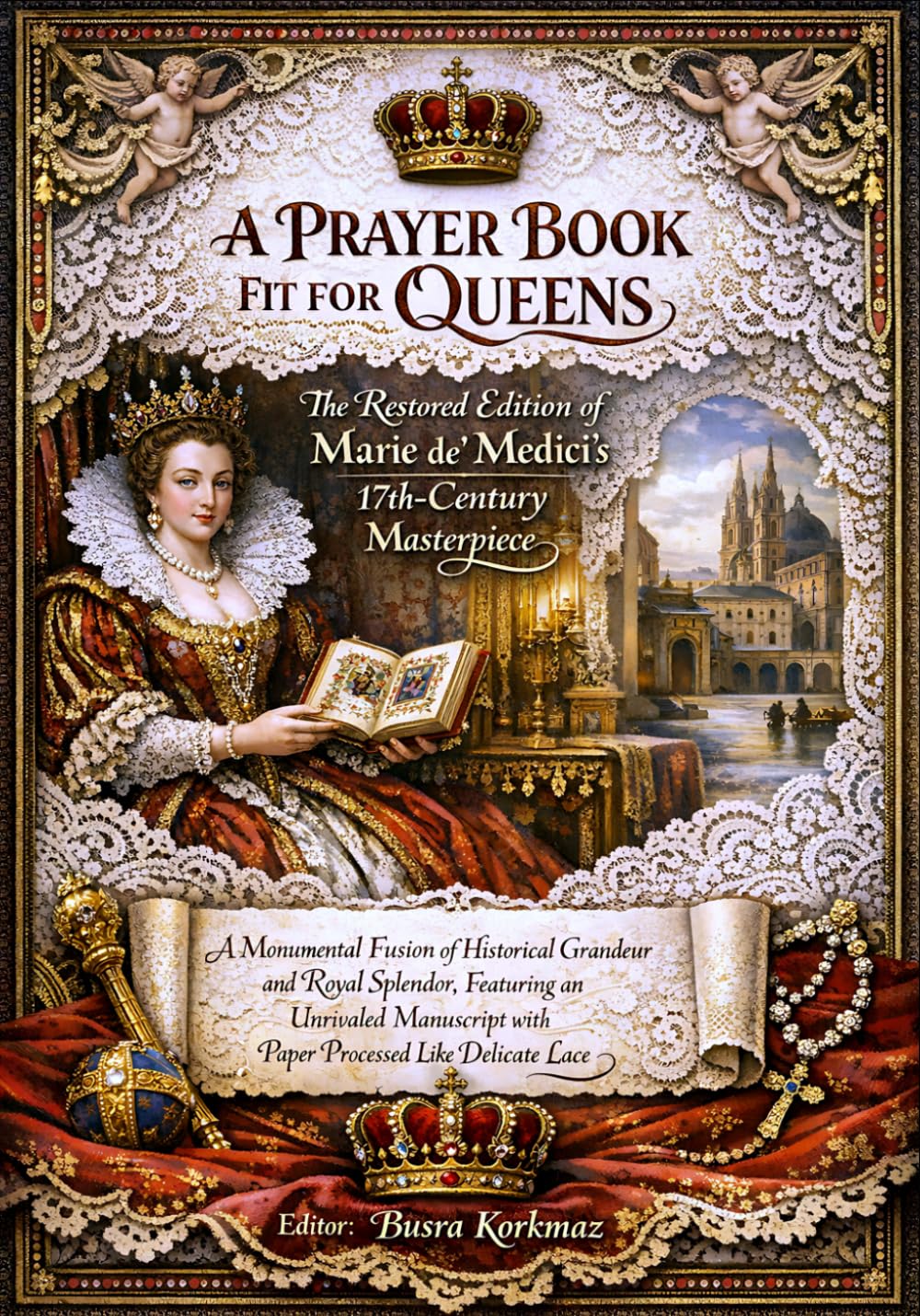 ler totalmente A Prayer Book Fit for Queens: The Restored Edition of Marie de’ Medici’s 17th-Century Masterpiece — A Monumental Fusion of Historical Grandeur and... with Paper Processed Like Delicate Lace