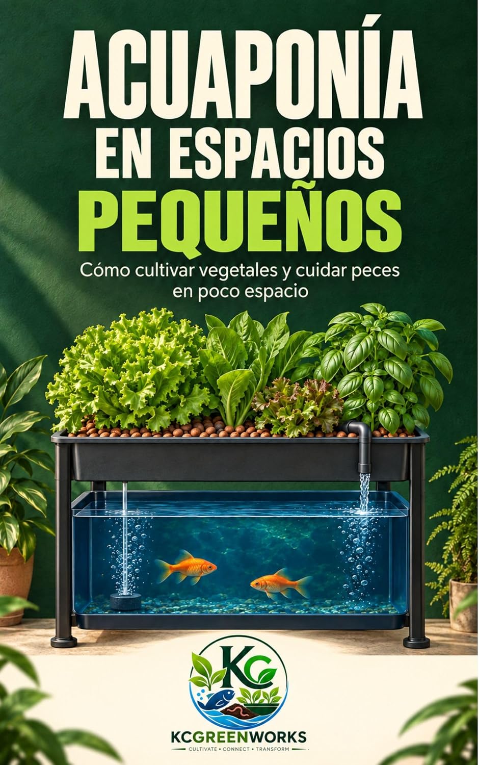 ler totalmente ACUAPONIA EN ESPACIOS PEQUENOS: Cómo cultivar vegetales y cuidar peces en poco espacio (Spanish Edition)