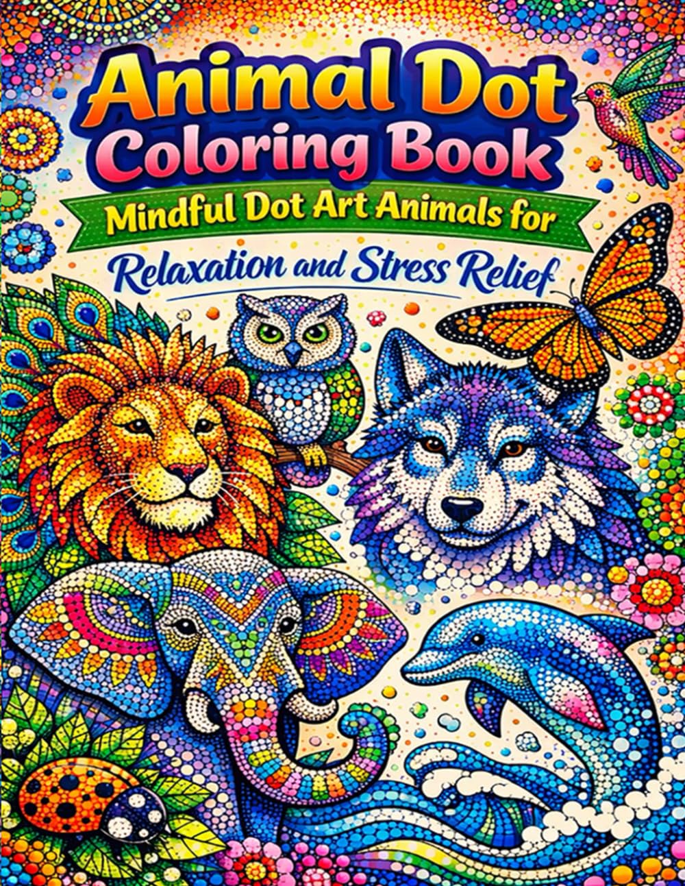 Animal Dot Coloring Book: Mindful Dot Art Animals for Relaxation and Stress Relief: Beautiful Stipple and Dot Pattern Animals for Adults Teens and Animal Lovers baixar o livro de graça