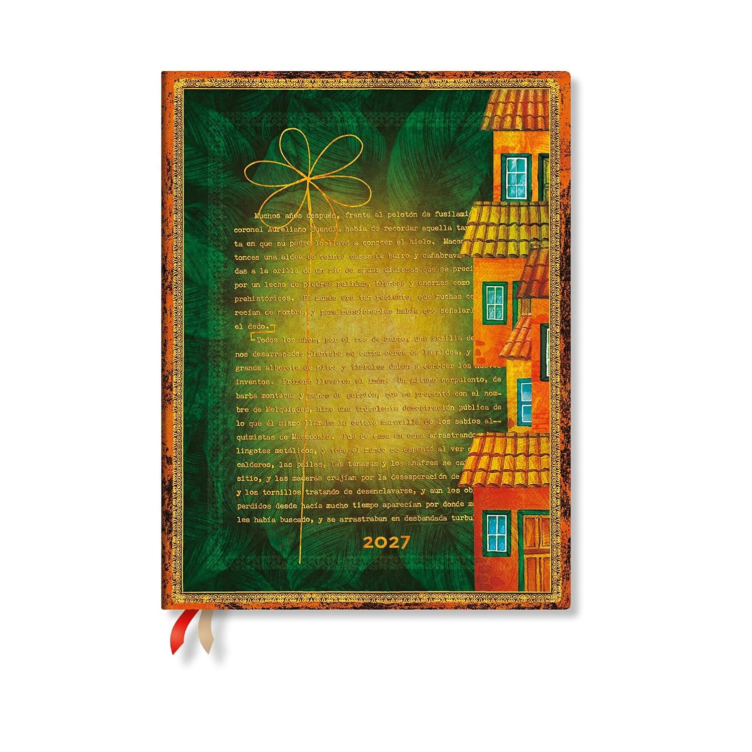 ler totalmente 2027 Garcia Marquez, One Hundred Years of Solitude Ultra Hardcover 12-Month Daily Planner, 416pg, 80gsm by Paperblanks (Embellished Manuscripts Collection)