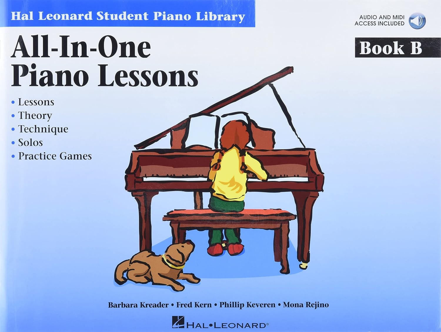 All-In-One Piano Lessons Book B: Book with Audio and MIDI Access Included