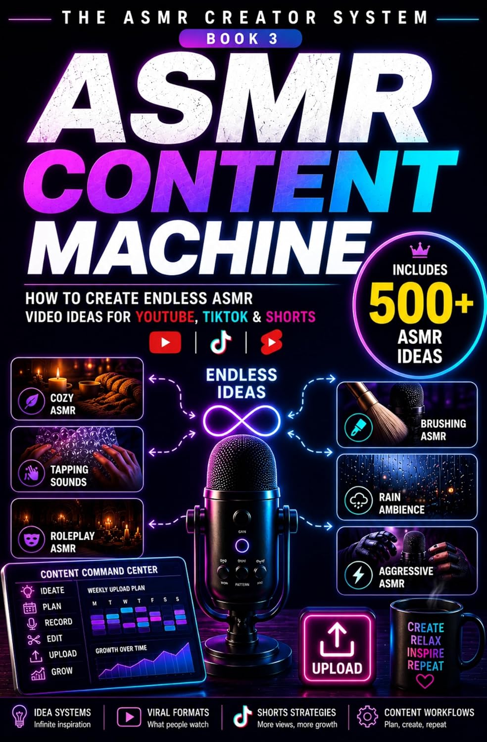 ler totalmente The ASMR Content Machine: How to Create Endless ASMR Video Ideas for YouTube, TikTok & Shorts (The ASMR Creator System Book 3) (English Edition)