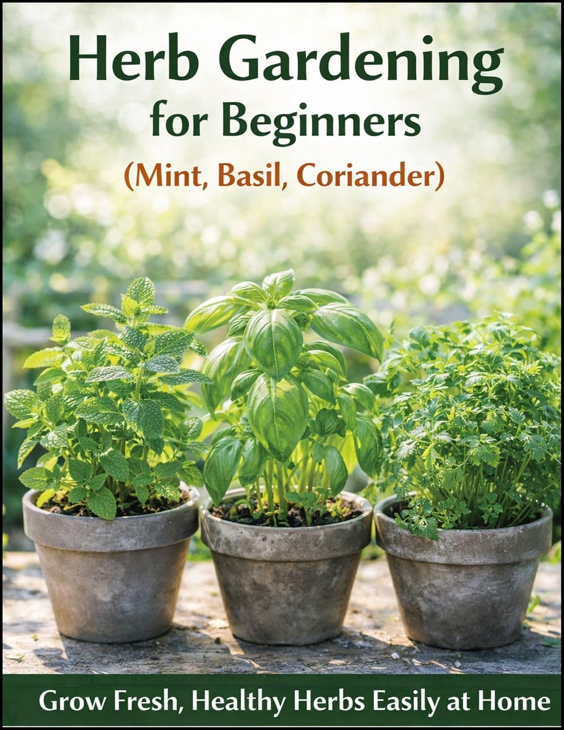 ler totalmente Herb Gardening for Beginners (Mint, Basil, Coriander): Grow Fresh, Healthy Herbs Easily at Home (English Edition)