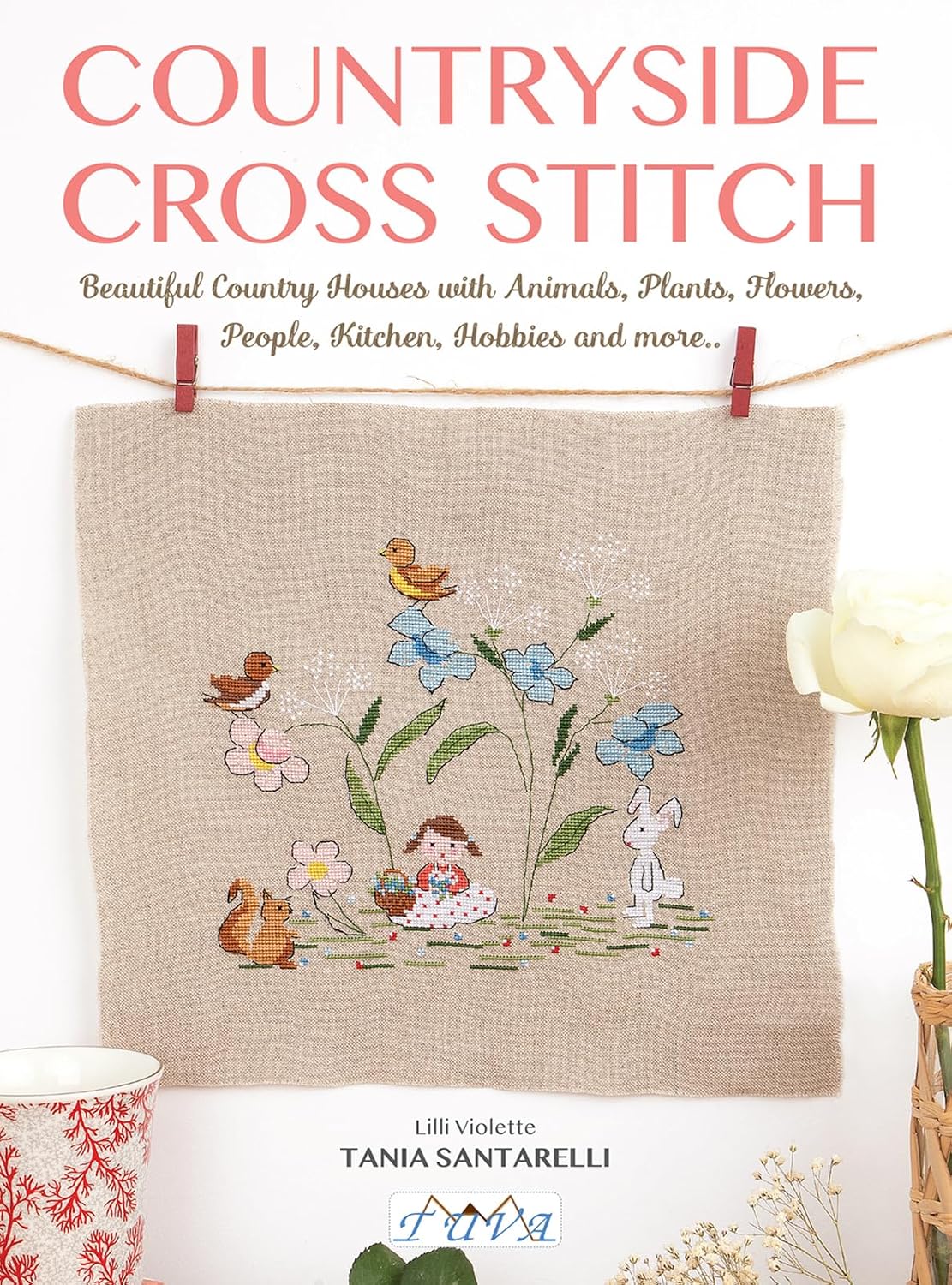 Countryside Cross Stitch: Beautiful Country Houses with Animals, Plants, Flowers, People, Kitchen, Hobbies and More.. baixar o livro de graça