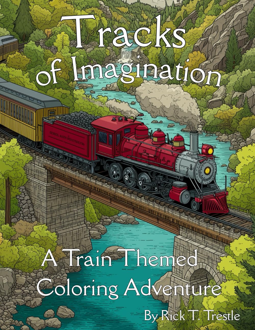 capítulo por capítulo baixar Tracks of Imagination: A Train Themed Coloring Book