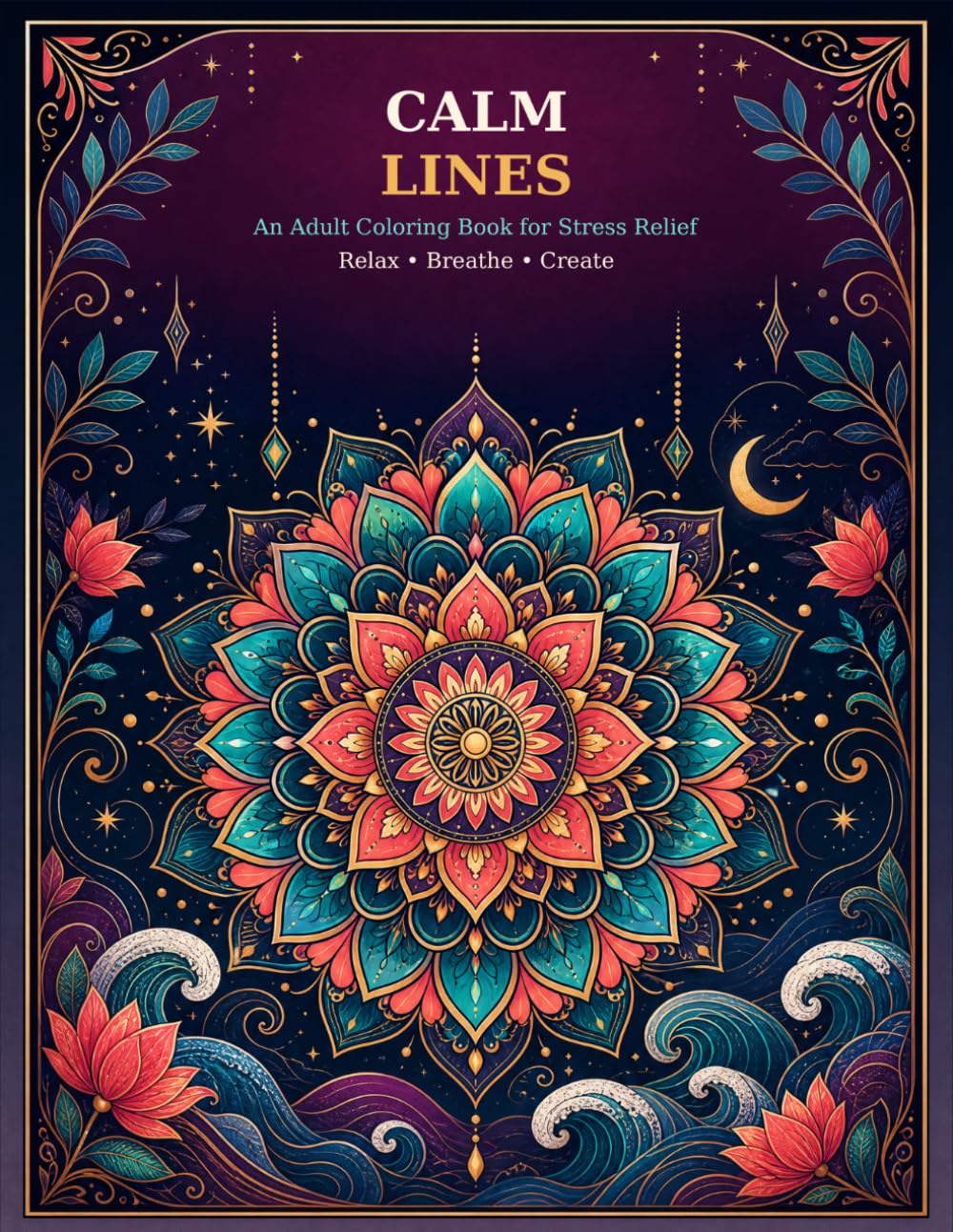 Calm Lines An Adult Coloring Book for Stress Relief: An Adult Coloring Book for Stress Relief baixar o livro de graça