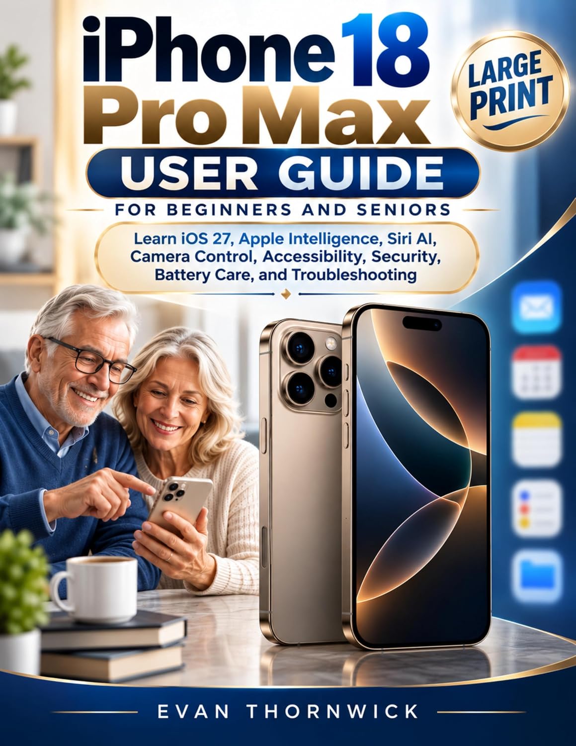 ler totalmente iPhone 18 Pro Max User Guide For Beginners and Seniors: Learn iOS 27, Apple Intelligence, Siri AI, Camera Control, Accessibility, Security, Battery Care, and Troubleshooting (English Edition)