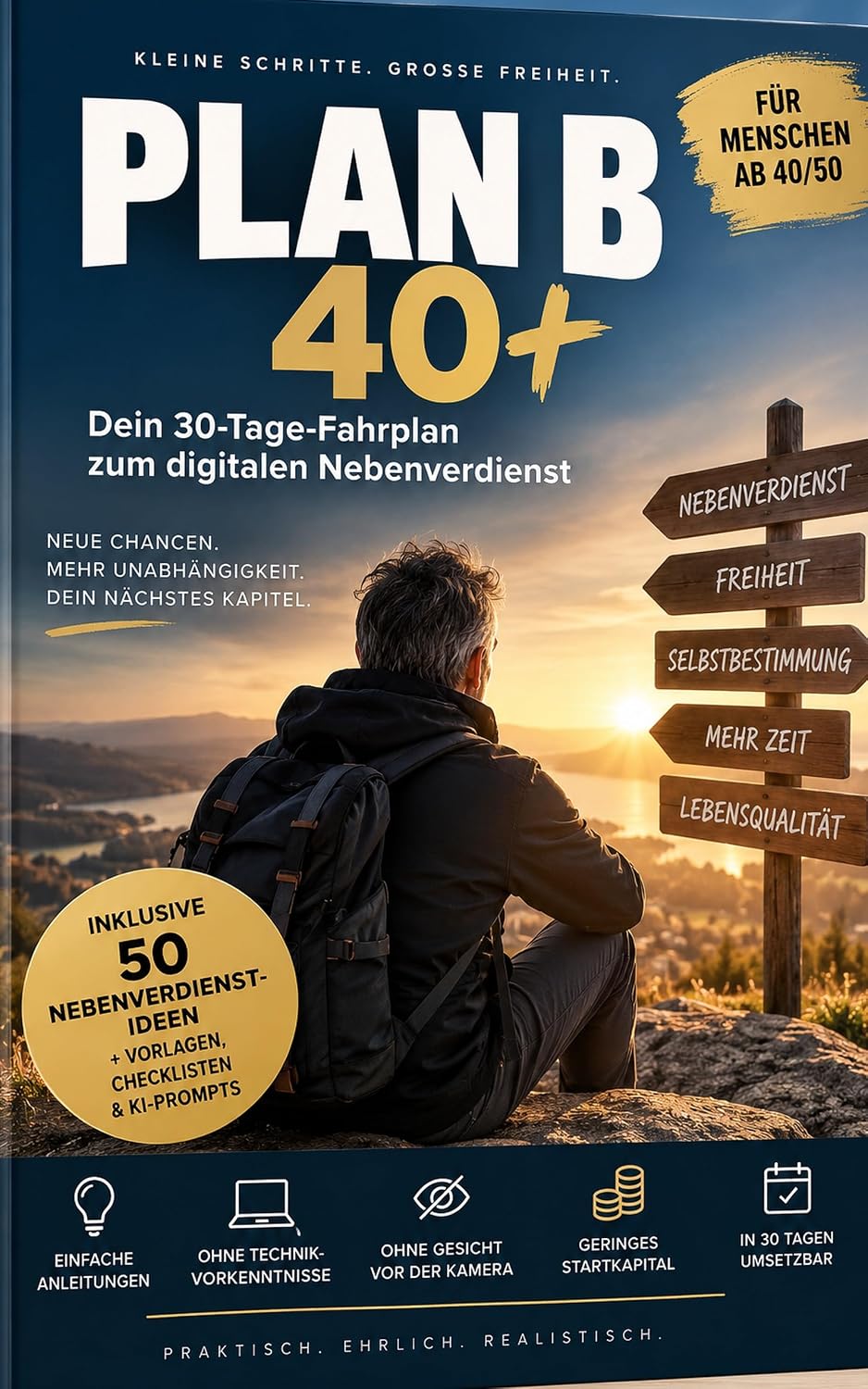 ler totalmente PLAN B 40+: Dein 30-Tage-Fahrplan zum digitalen Nebenverdienst (German Edition)