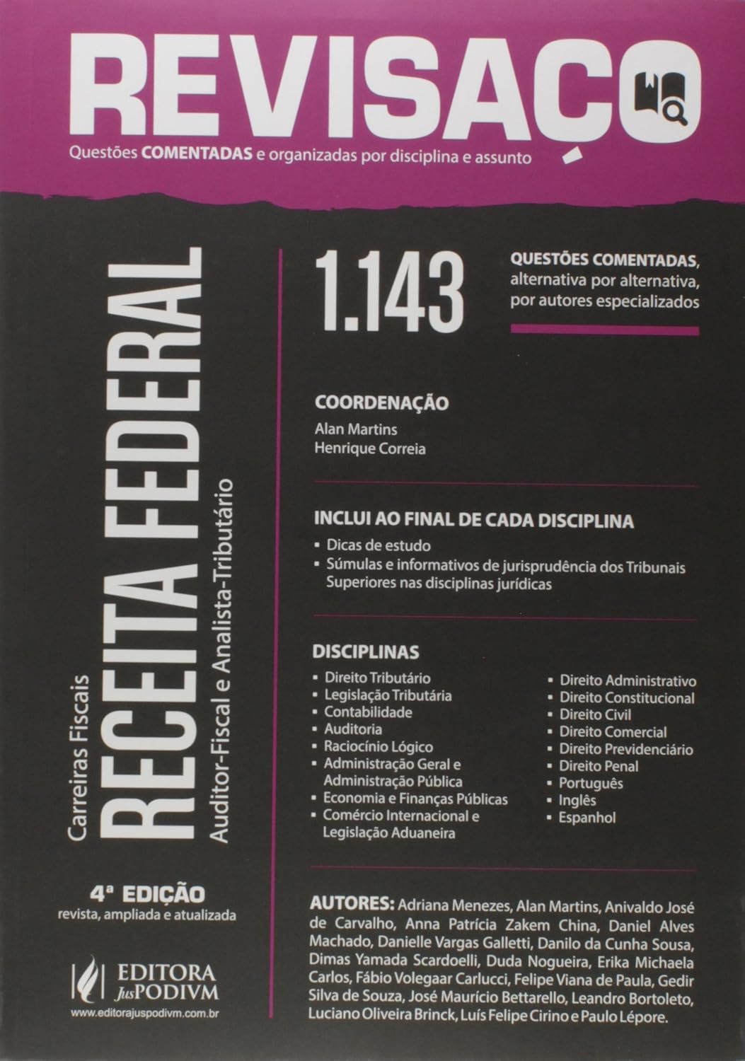 ler totalmente Receita Federal. Auditor e Analista. 1.143 Questões Comentadas - Coleção Revisaço