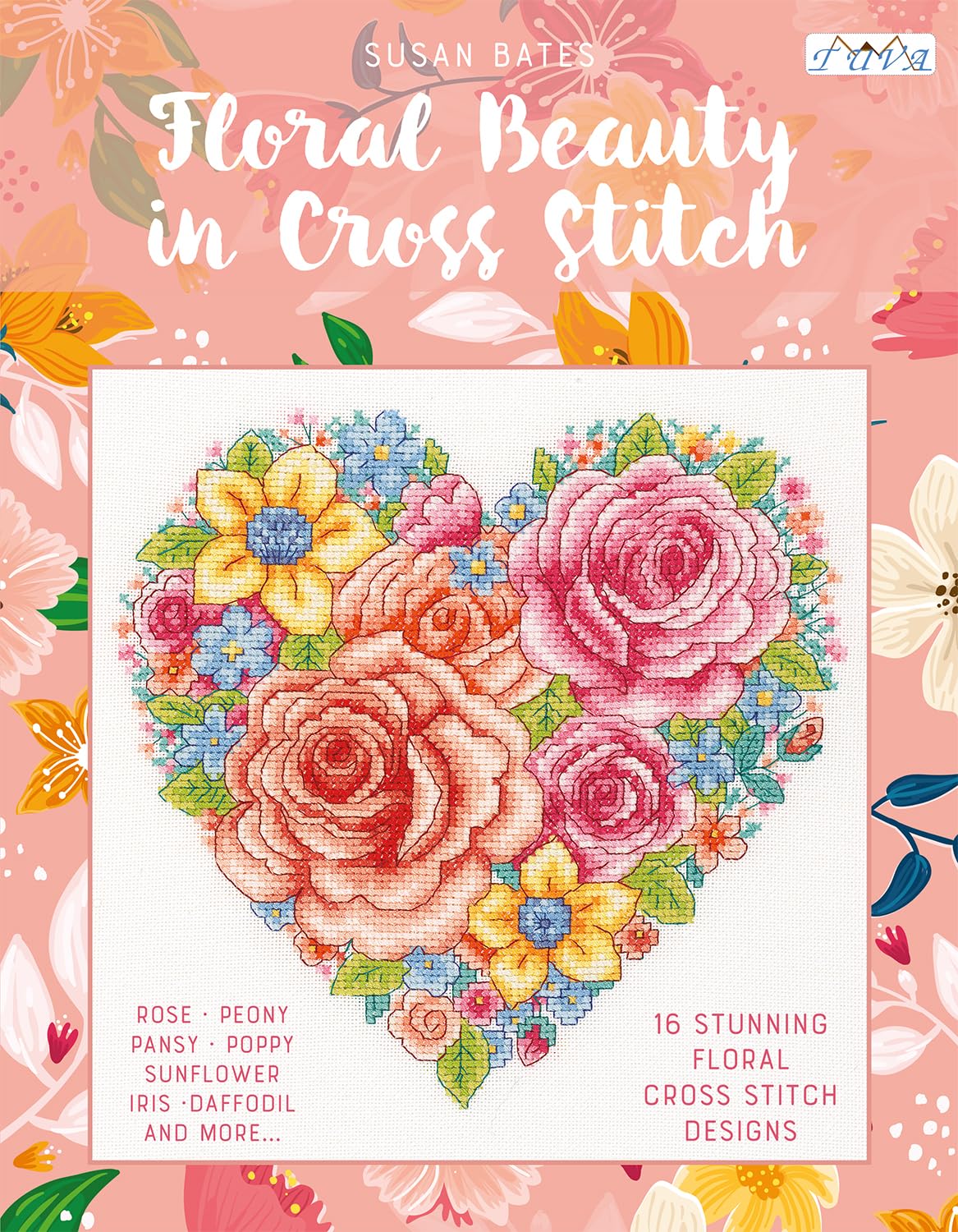 Floral Beauty in Cross Stitch: 16 Floral Cross Stitch Designs baixar livro de graça