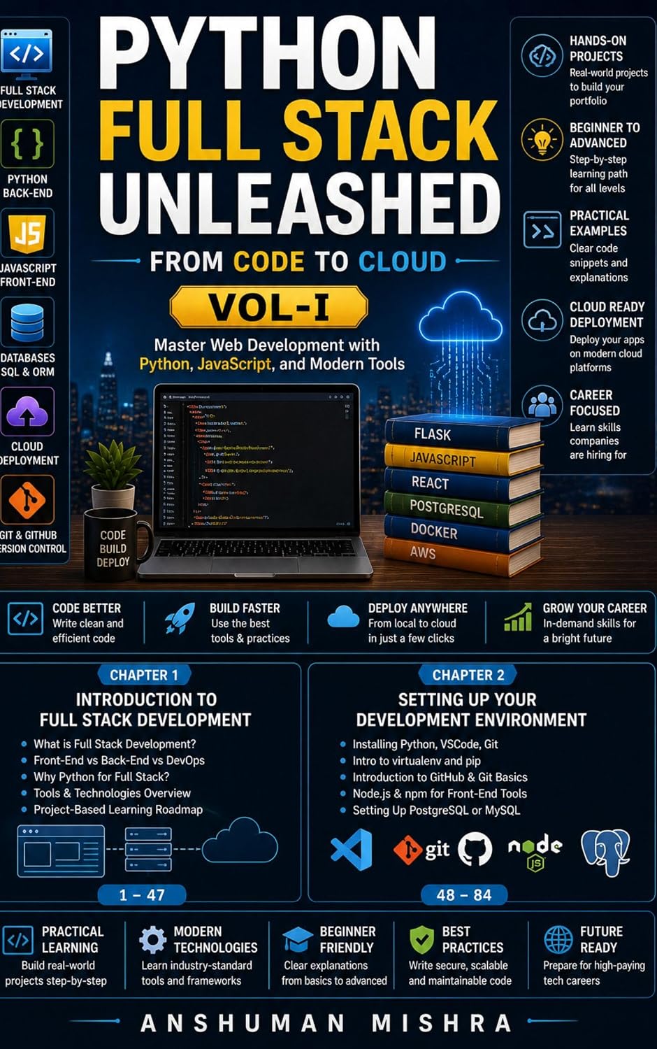 Python Full Stack Unleashed From Code to Cloud VOL-I (English Edition) baixar o livro de graça