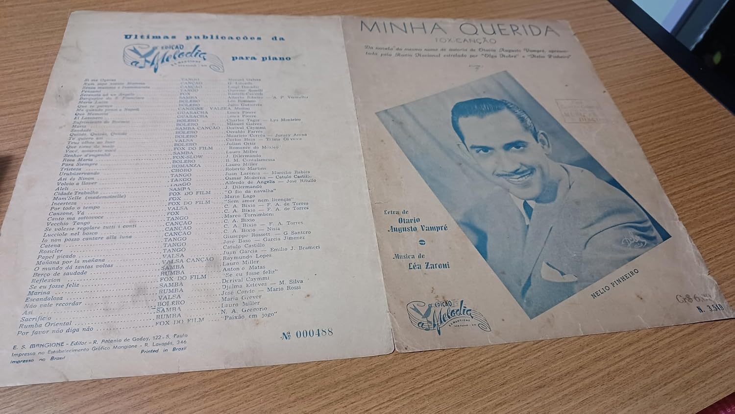 Partitura Minha Querida (Fox Canção) - Otavui Augusto Vampre e Lea Zaroni baixar livro de graça