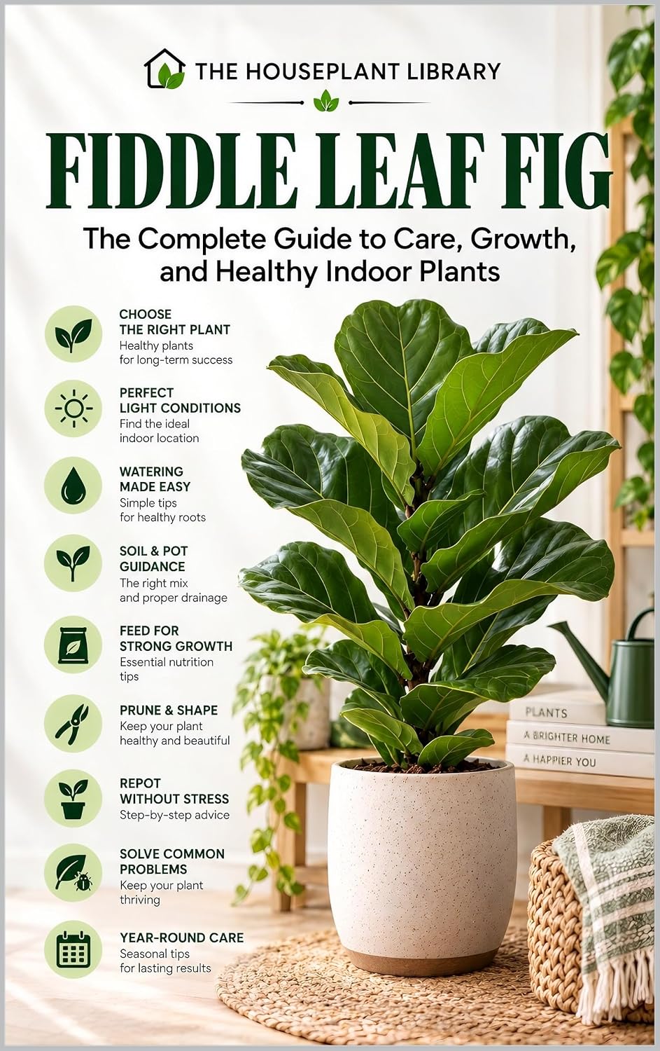 Fiddle Leaf Fig: The Complete Guide to Indoor Care, Healthy Growth, Watering, Pruning, Repotting, and Propagation (The Houseplant Library Book 13) (English Edition) baixar livro de graça