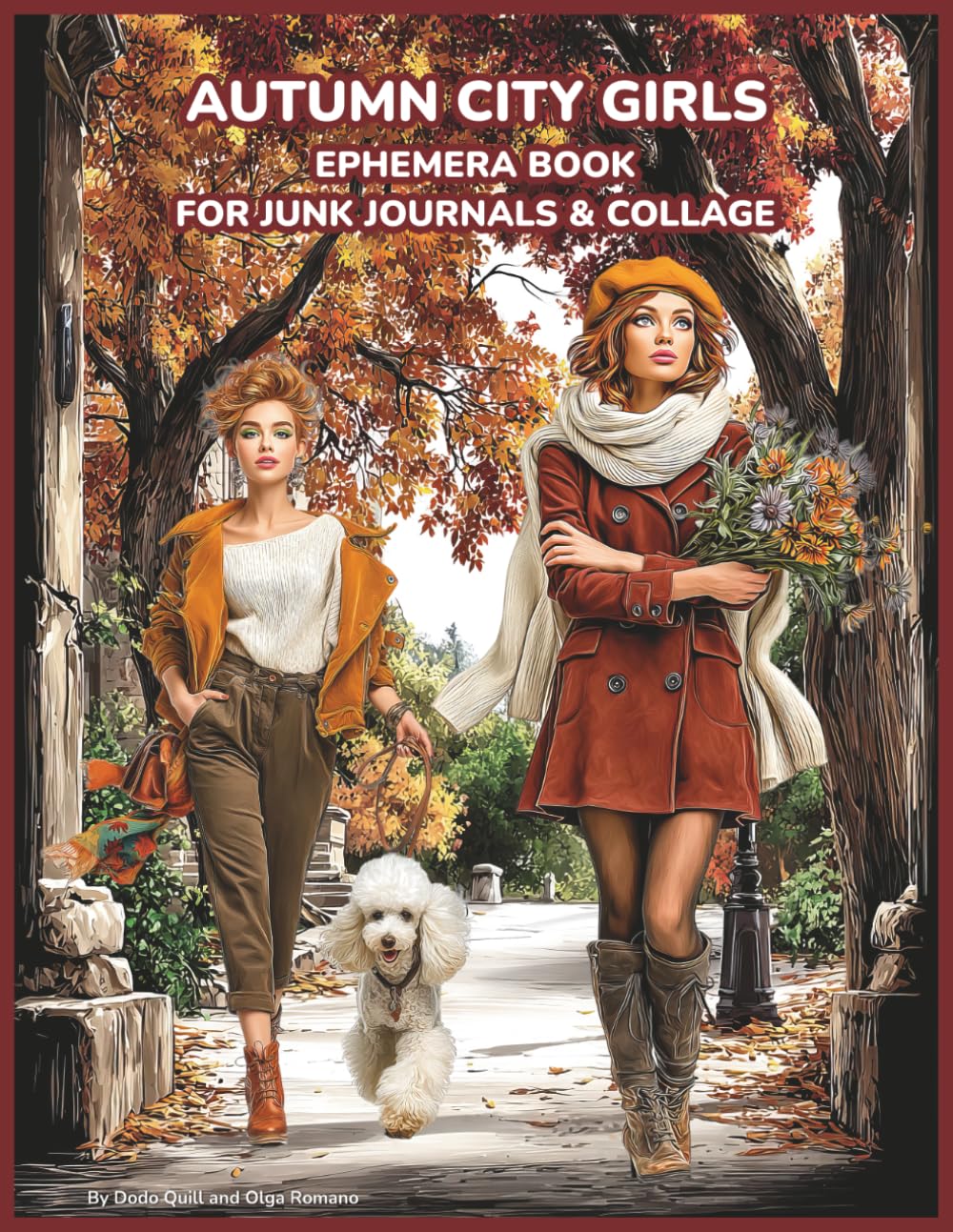 ler totalmente Autumn City Girls Ephemera Book for Junk Journals & Collage: 180 Fall-Themed Images, Cozy City Scenes, Young Women, Dogs, Cats & Vintage-Style Cutouts for Scrapbooking, Mixed Media & Paper Crafts